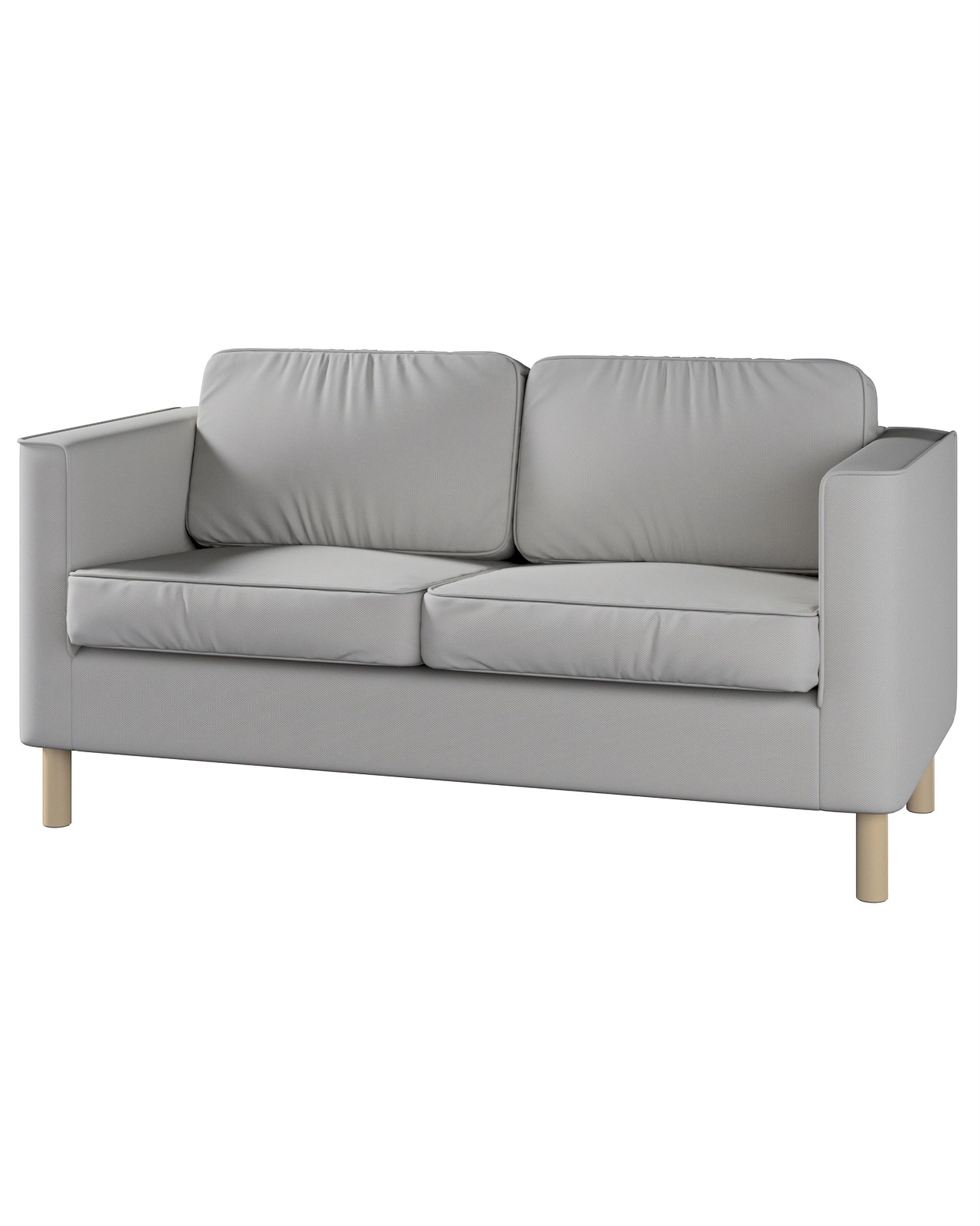 Bezug für Pärup 2-Sitzer Sofa Farbe grau Stoff strukturiert