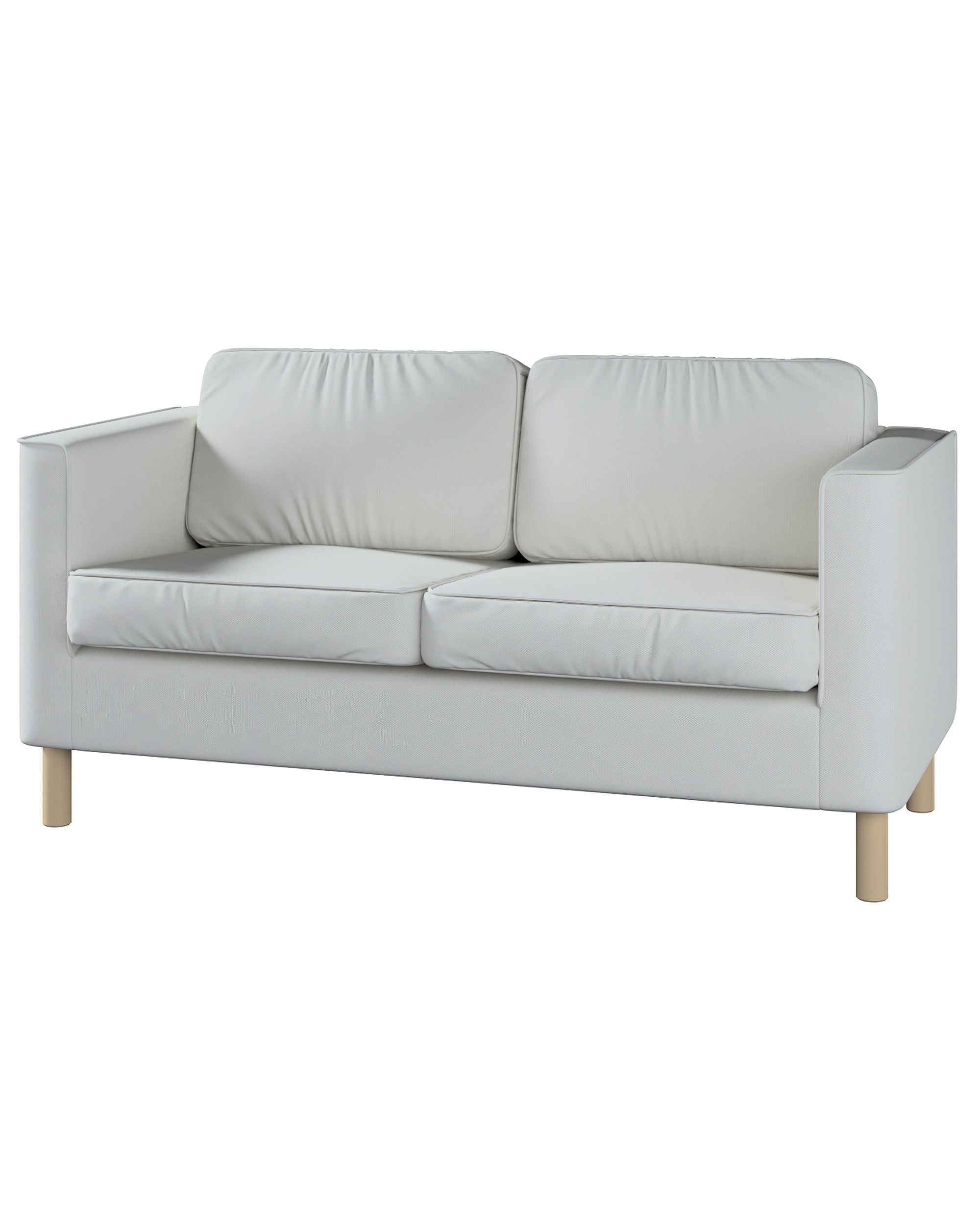Bezug für Pärup 2-Sitzer Sofa Farbe grau Stoff strukturiert