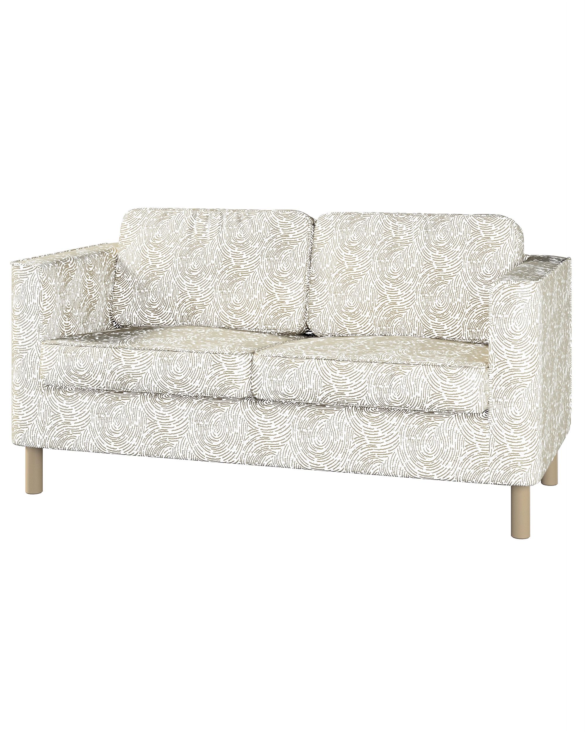 Bezug für Pärup 2-Sitzer Sofa Farbe beige Stoff glänzend, strukturiert, gemustert
