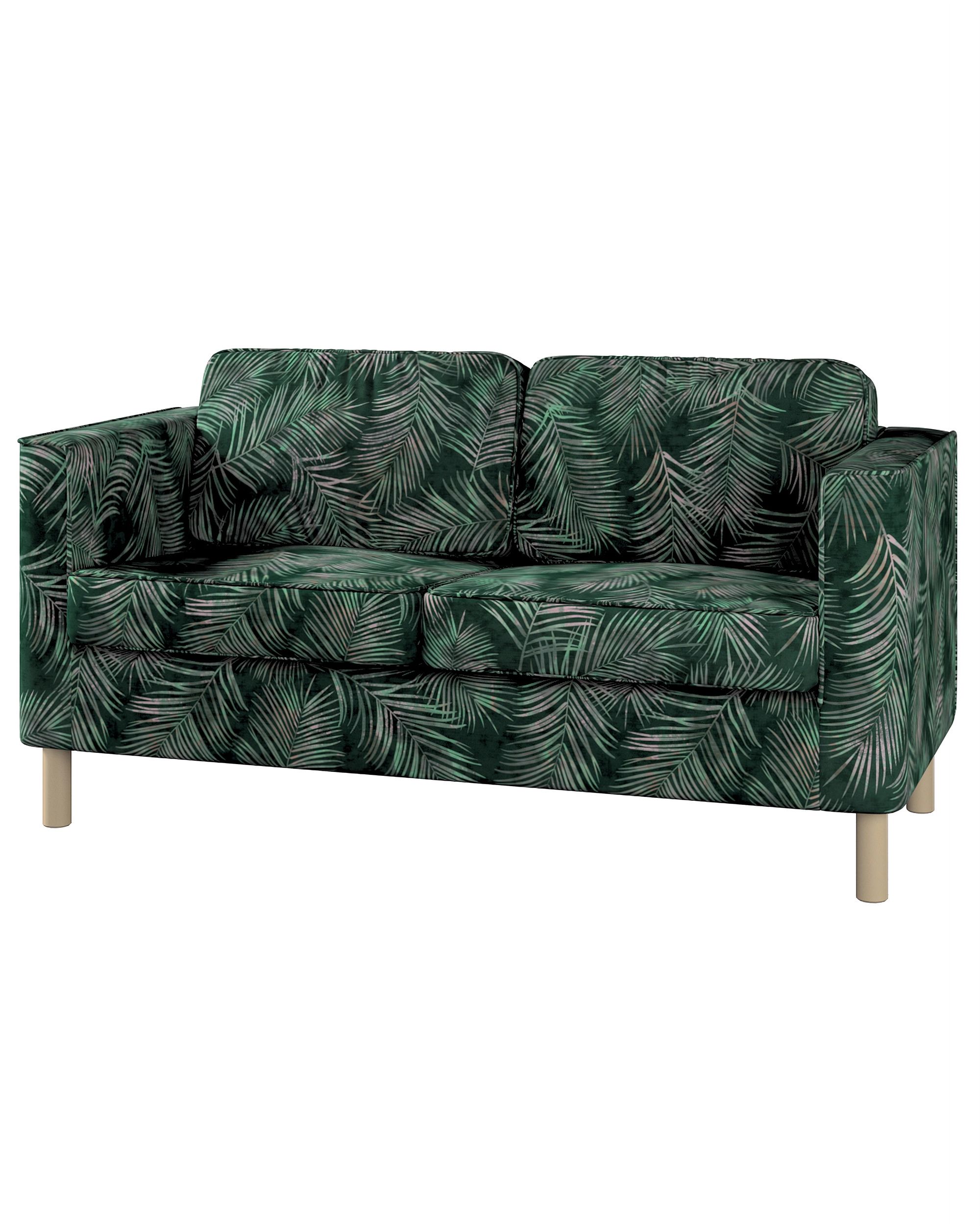 Bezug für Pärup 2-Sitzer Sofa Farbe grün Stoff samt, gemustert
