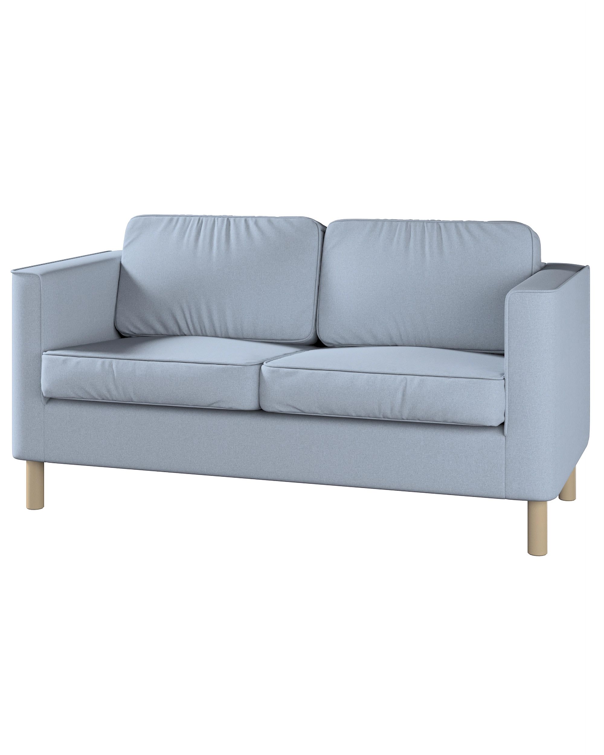 Bezug für Pärup 2-Sitzer Sofa Farbe blau Stoff strukturiert