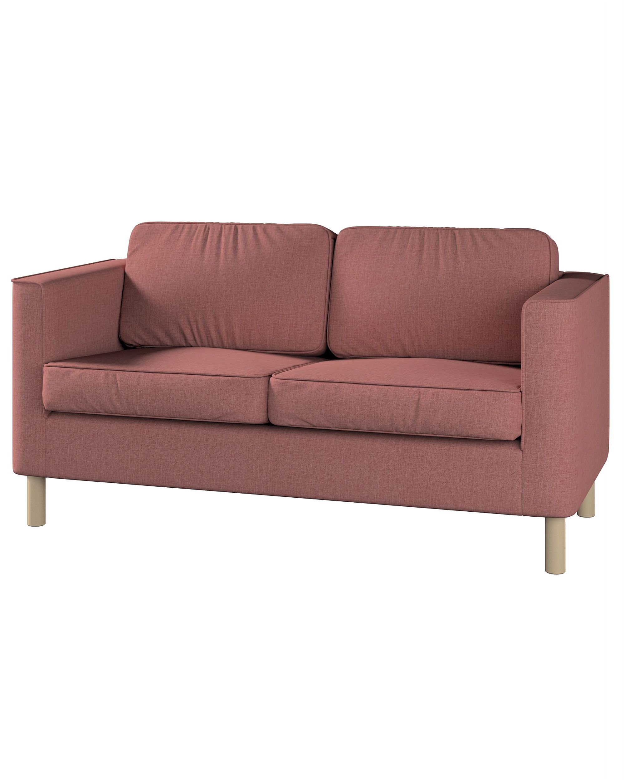 Bezug für Pärup 2-Sitzer Sofa Farbe braun Stoff strukturiert