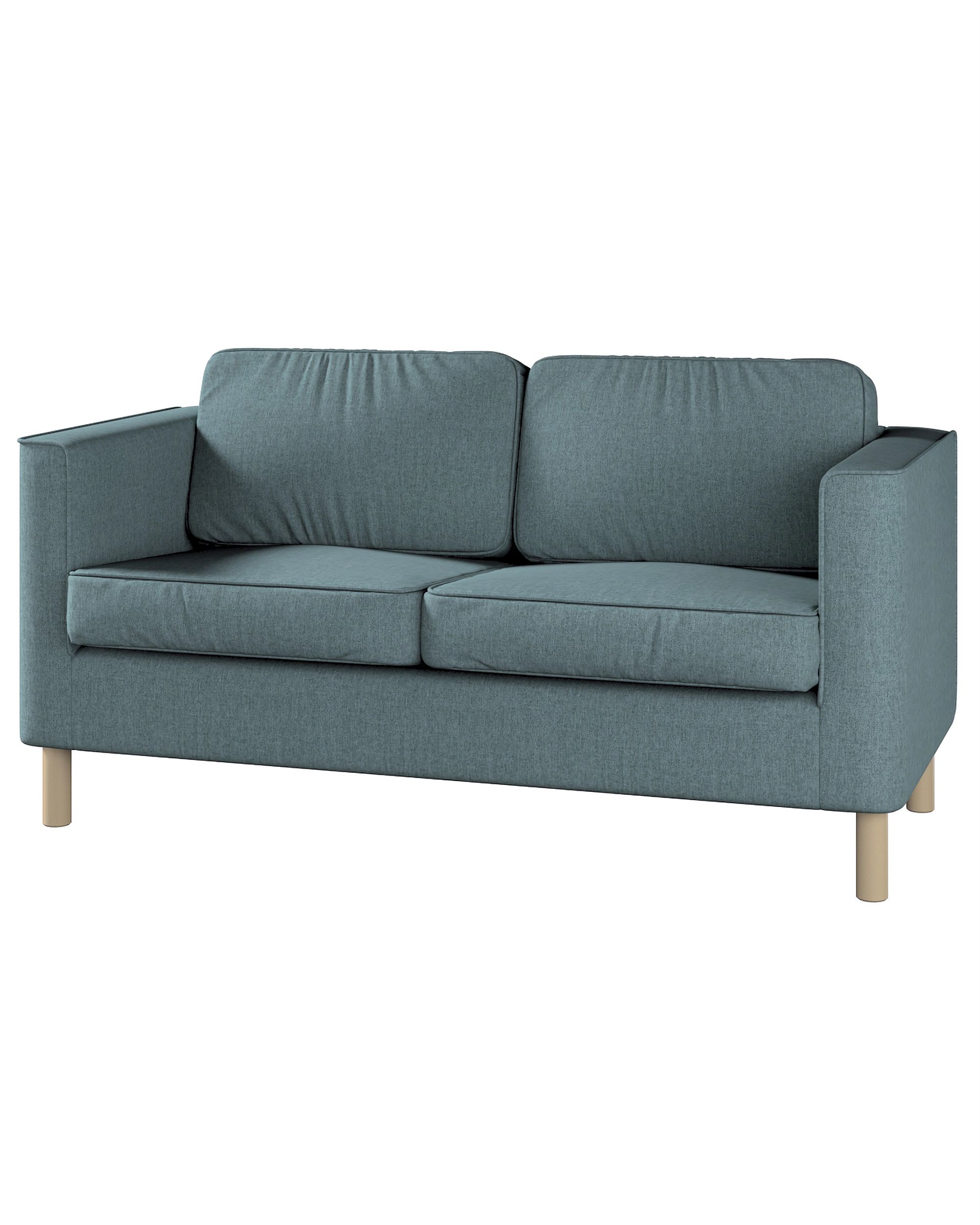 Bezug für Pärup 2-Sitzer Sofa Farbe blau Stoff strukturiert