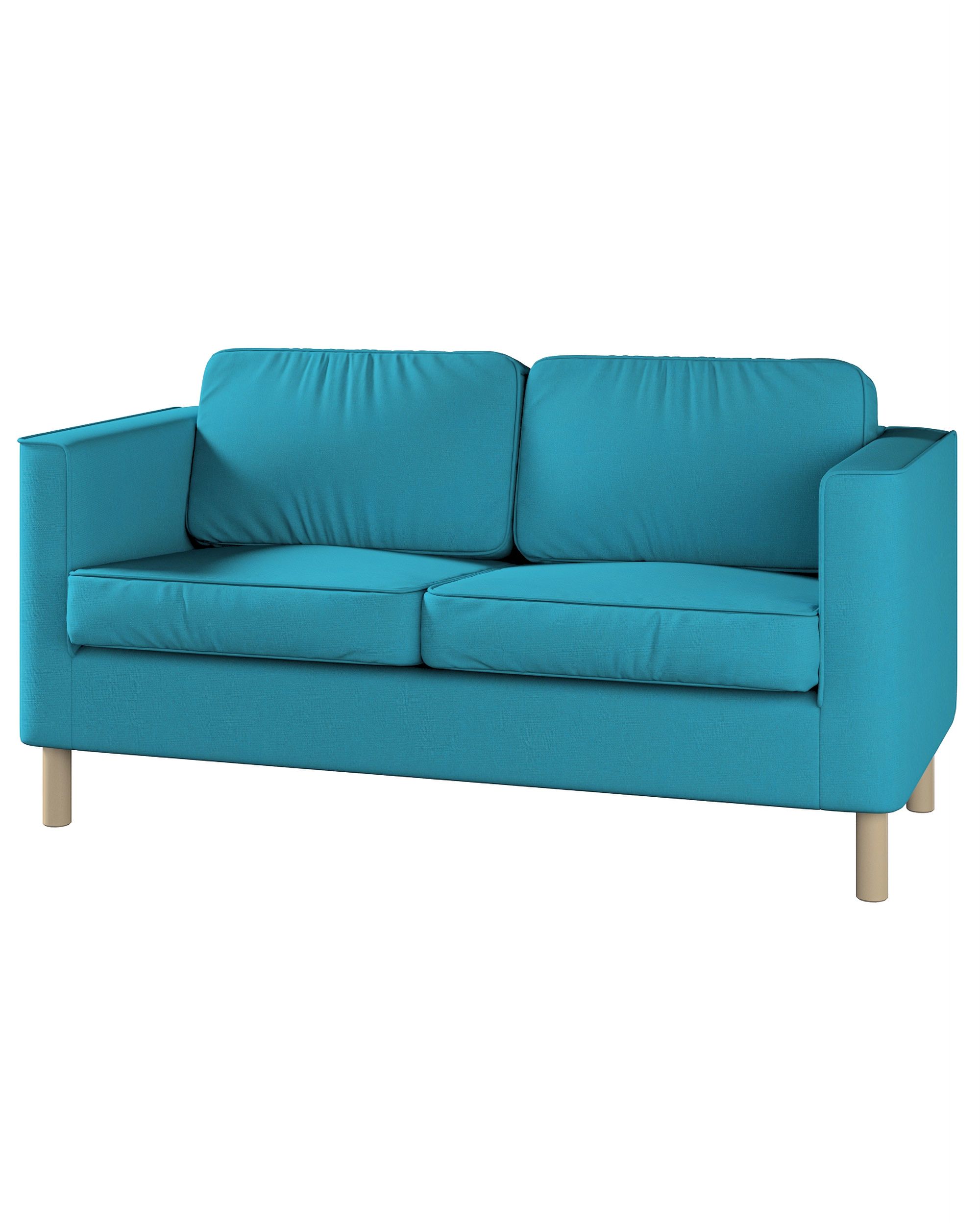Bezug für Pärup 2-Sitzer Sofa Farbe blau Stoff strukturiert