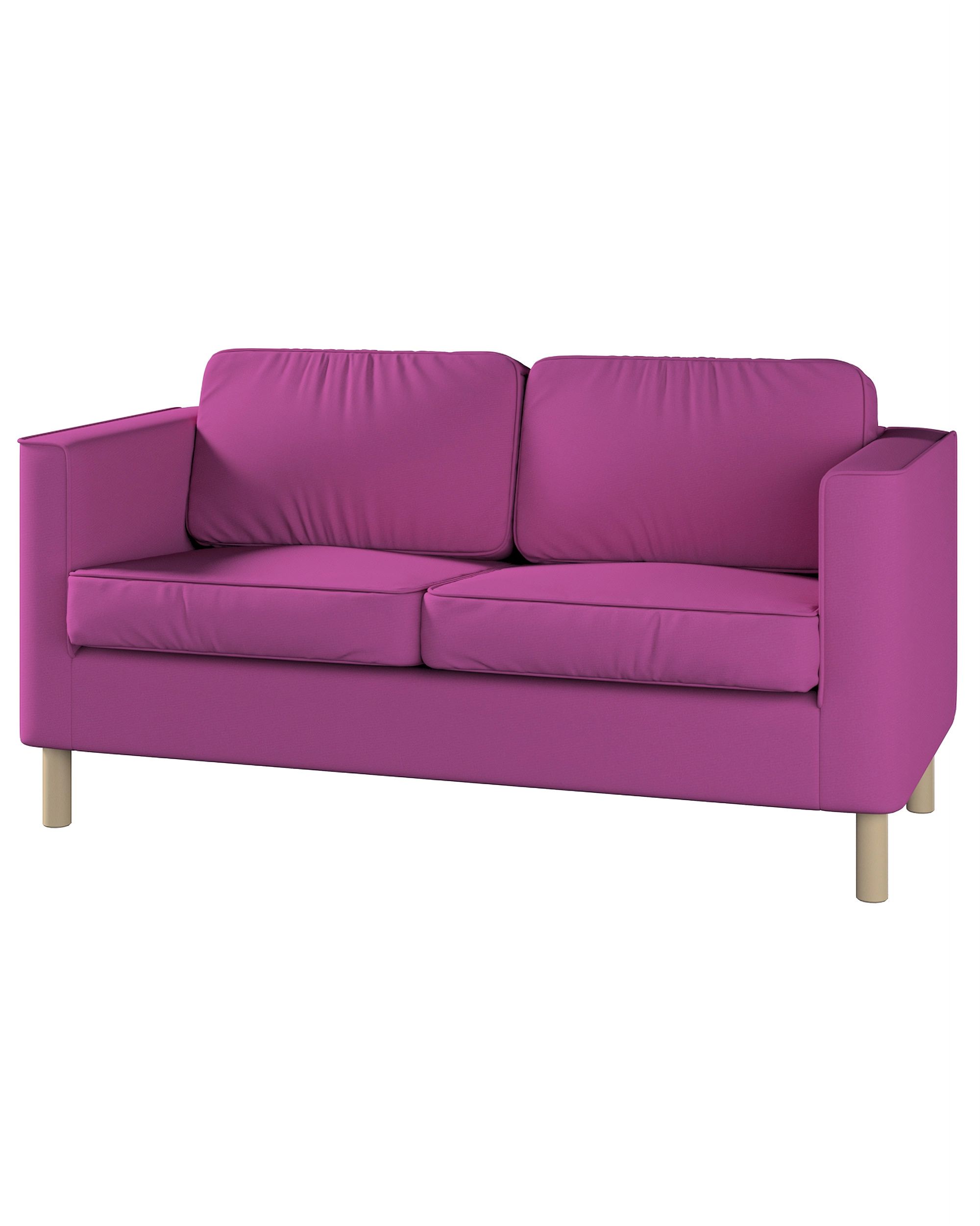 Bezug für Pärup 2-Sitzer Sofa Farbe rosa Stoff strukturiert