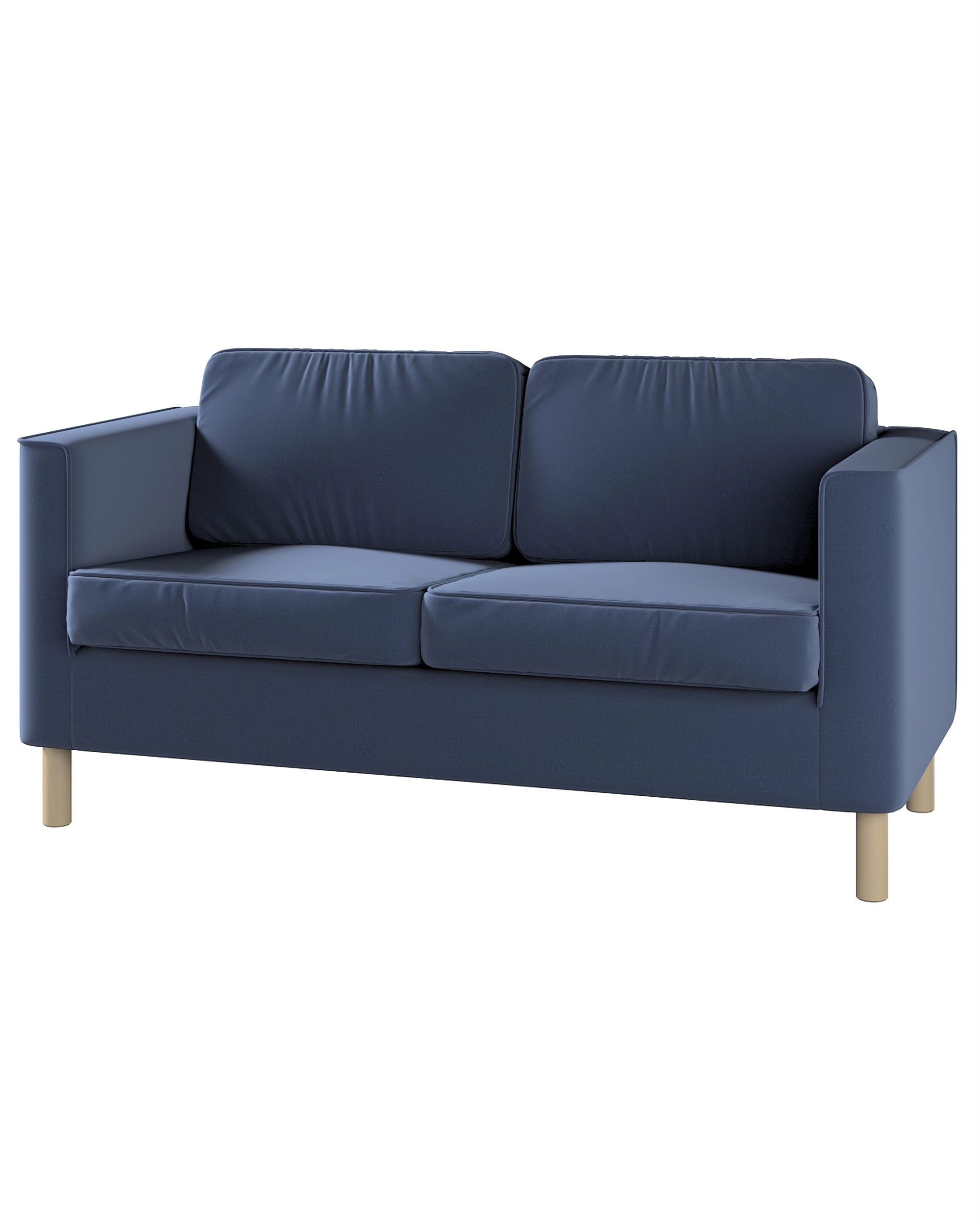 Bezug für Pärup 2-Sitzer Sofa Farbe dunkelblau Stoff samt
