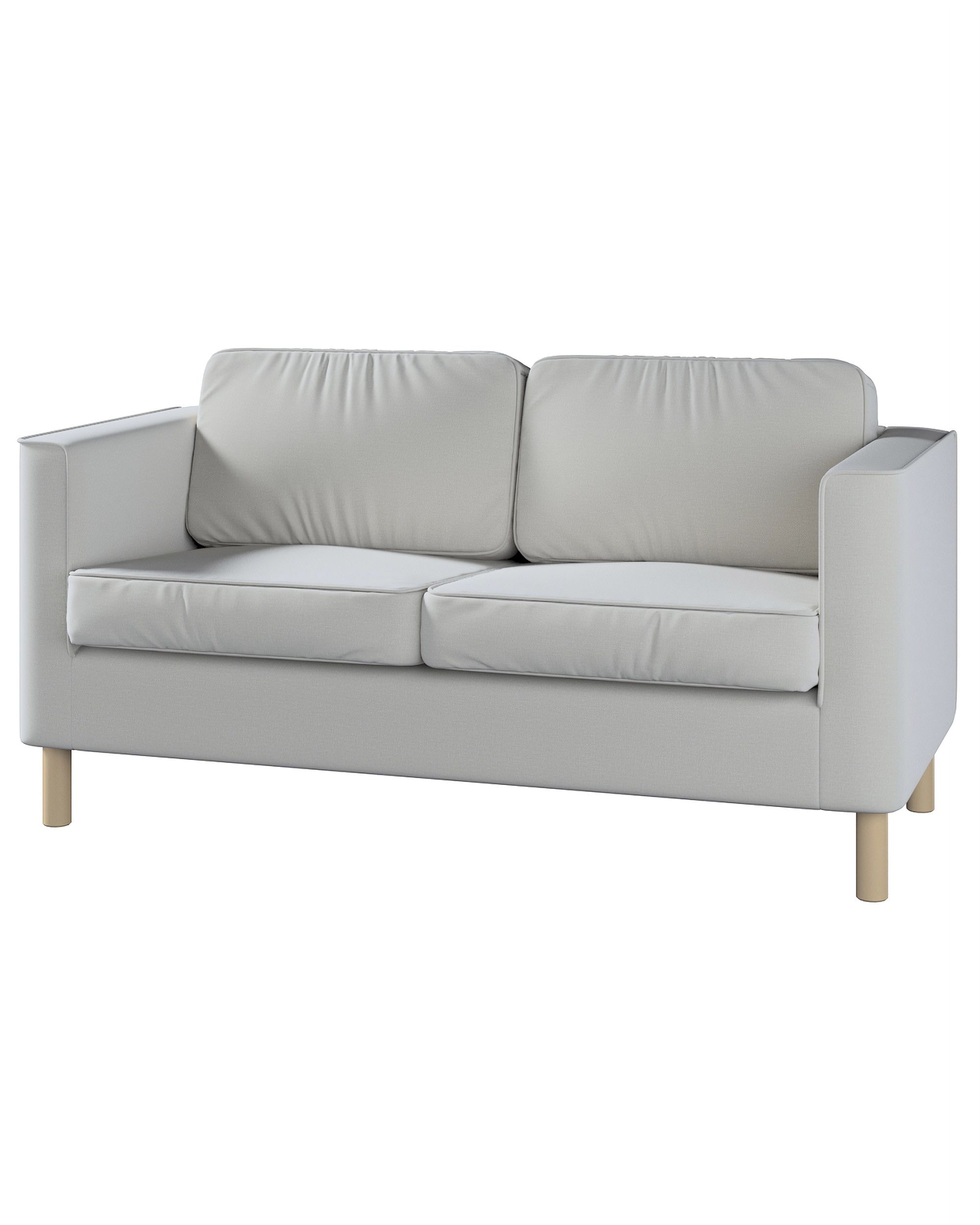 Bezug für Pärup 2-Sitzer Sofa Farbe grau Stoff samt