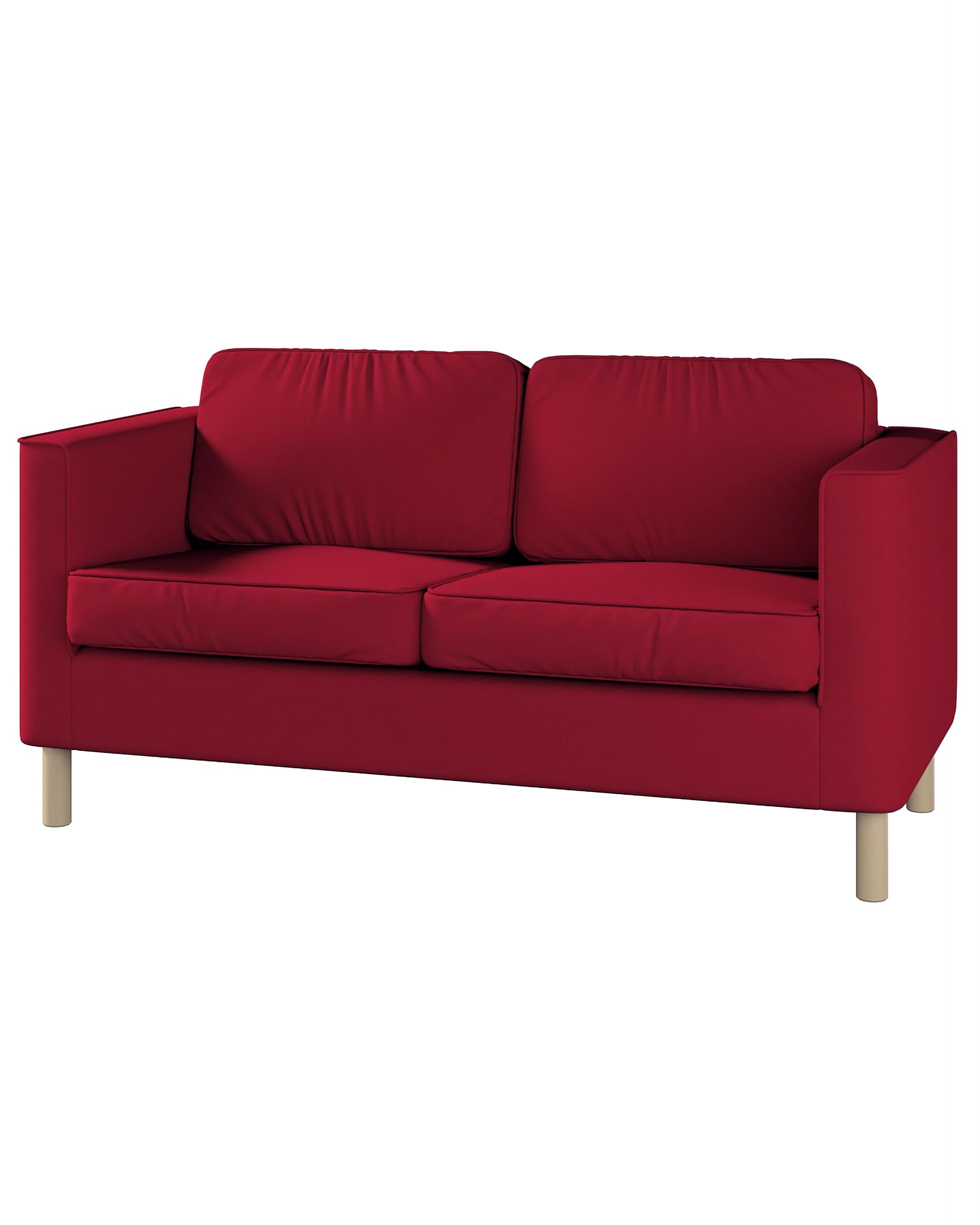 Bezug für Pärup 2-Sitzer Sofa Farbe rot Stoff strukturiert