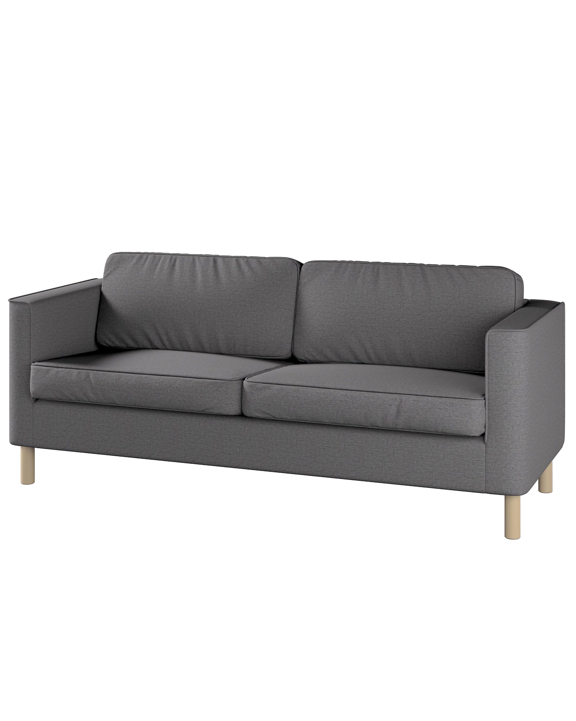 Bezug für Pärup 3-Sitzer Sofa Farbe grau Stoff strukturiert
