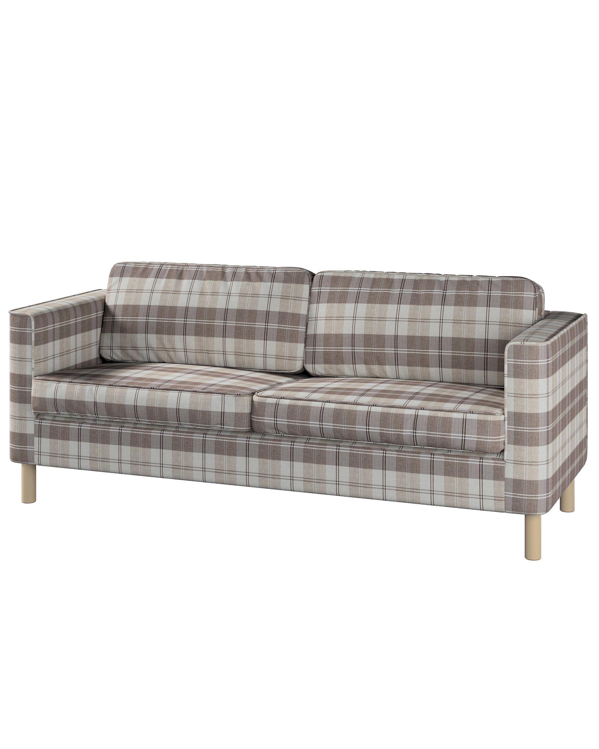 Bezug für Pärup 3-Sitzer Sofa Farbe beige Stoff strukturiert, gemustert