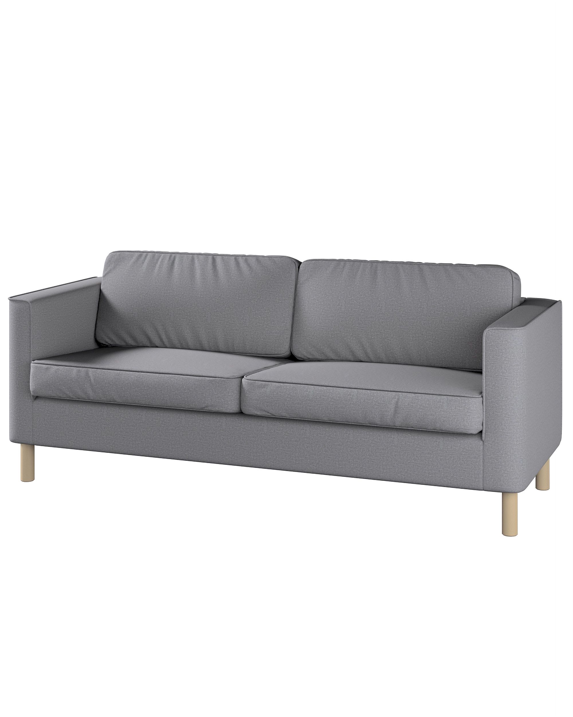Bezug für Pärup 3-Sitzer Sofa Farbe grau Stoff strukturiert