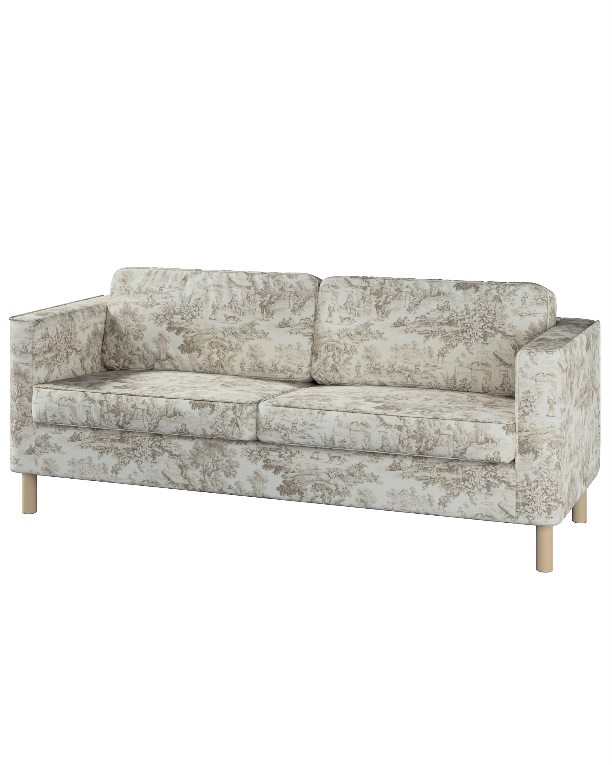 Bezug für Pärup 3-Sitzer Sofa Farbe braun Stoff gemustert