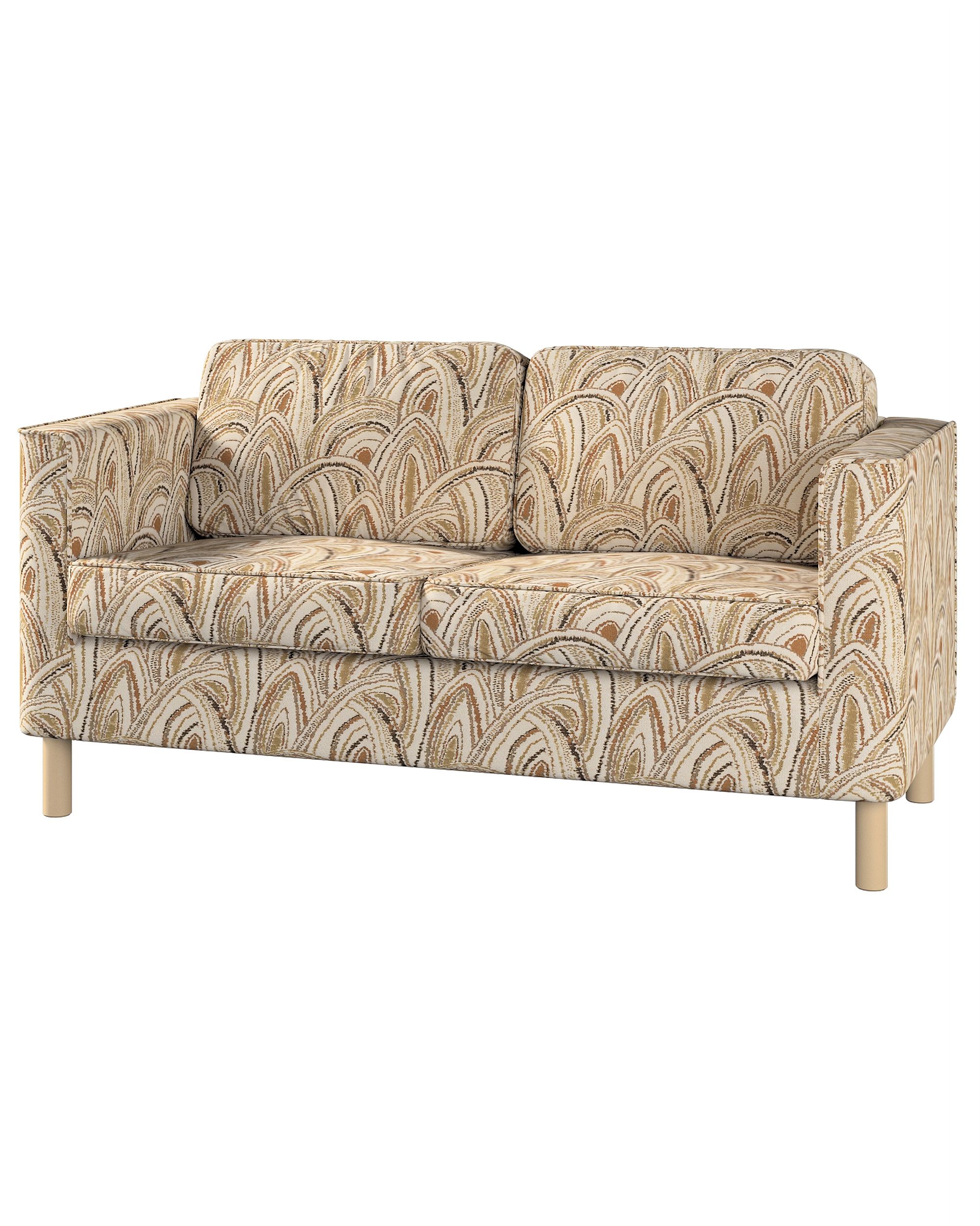 Bezug für Pärup 3-Sitzer Sofa Farbe beige Stoff strukturiert, gemustert