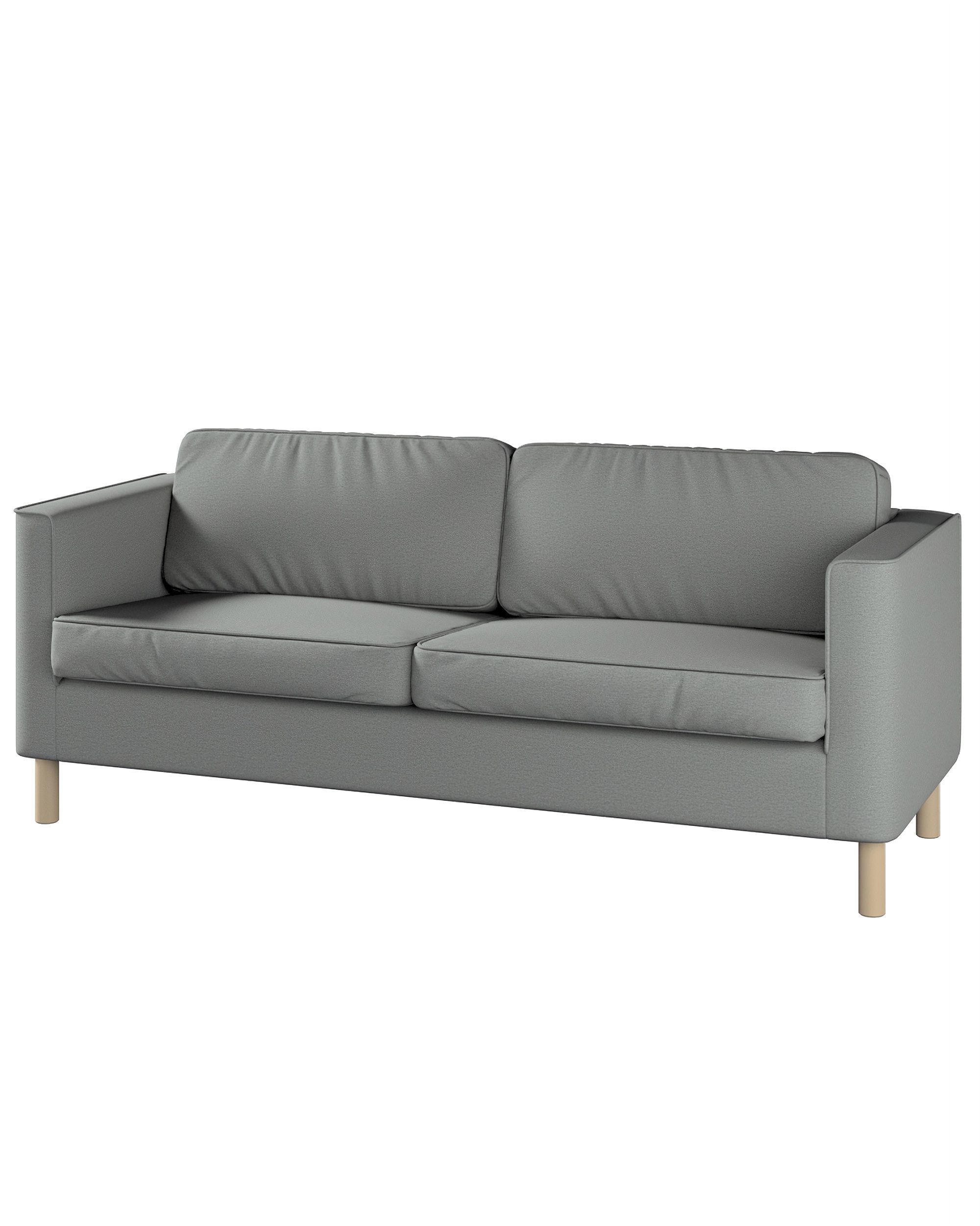Bezug für Pärup 3-Sitzer Sofa Farbe grau Stoff strukturiert