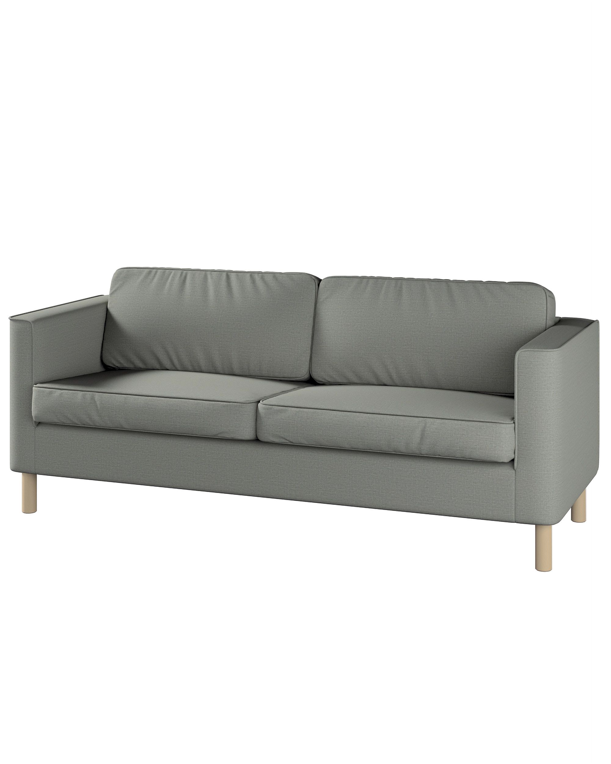Bezug für Pärup 3-Sitzer Sofa Farbe grau Stoff strukturiert