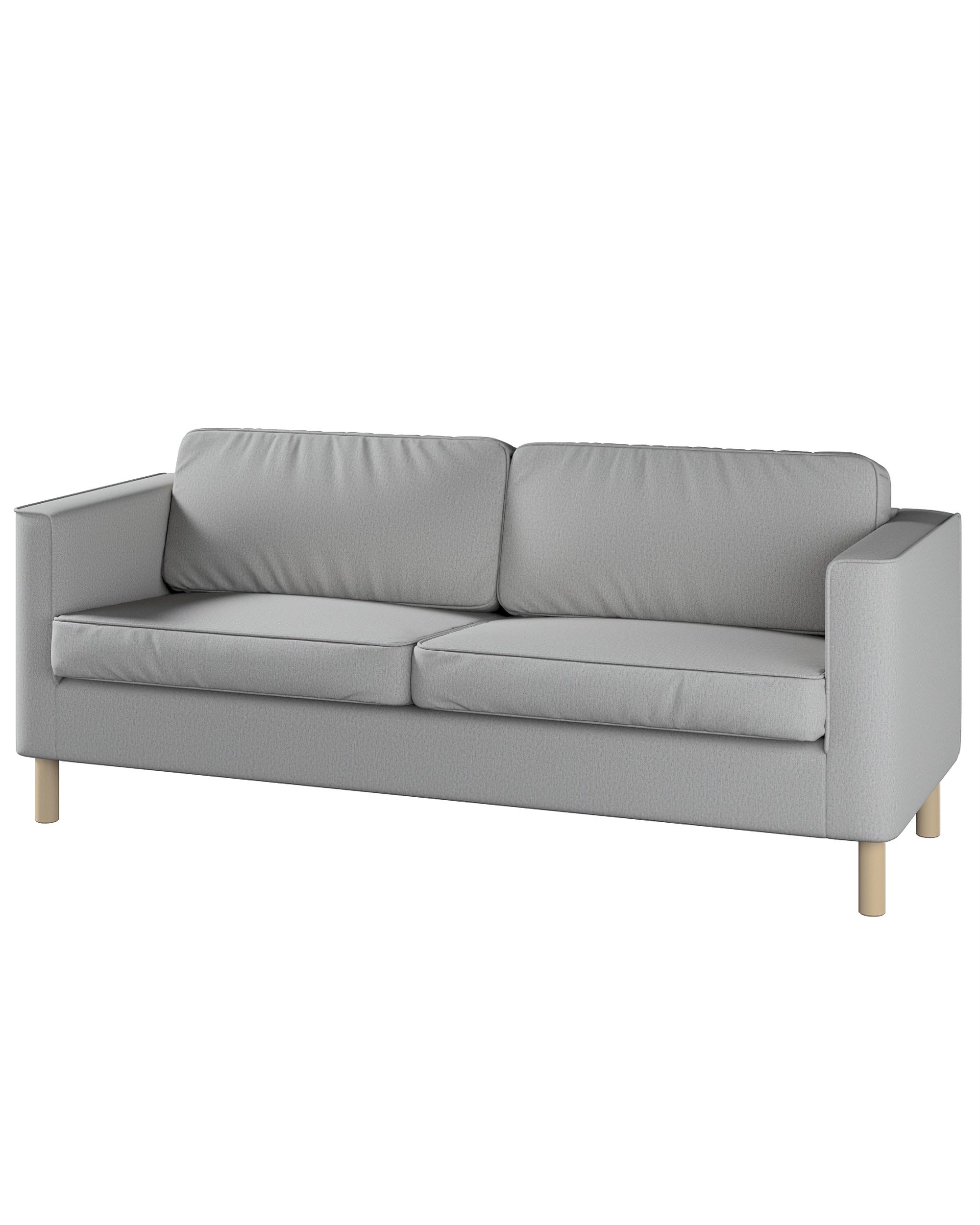 Bezug für Pärup 3-Sitzer Sofa Farbe grau Stoff strukturiert