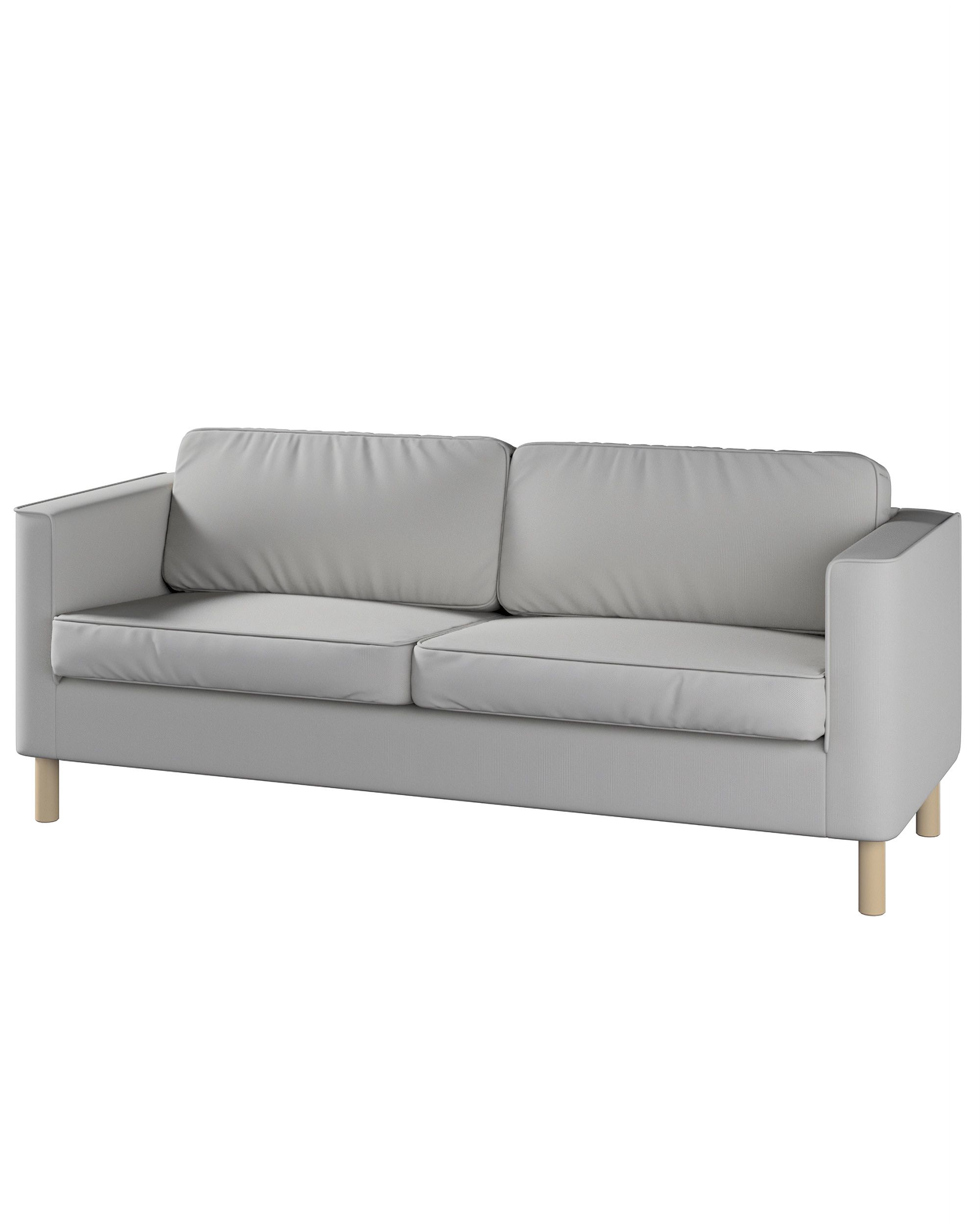 Bezug für Pärup 3-Sitzer Sofa Farbe grau Stoff strukturiert
