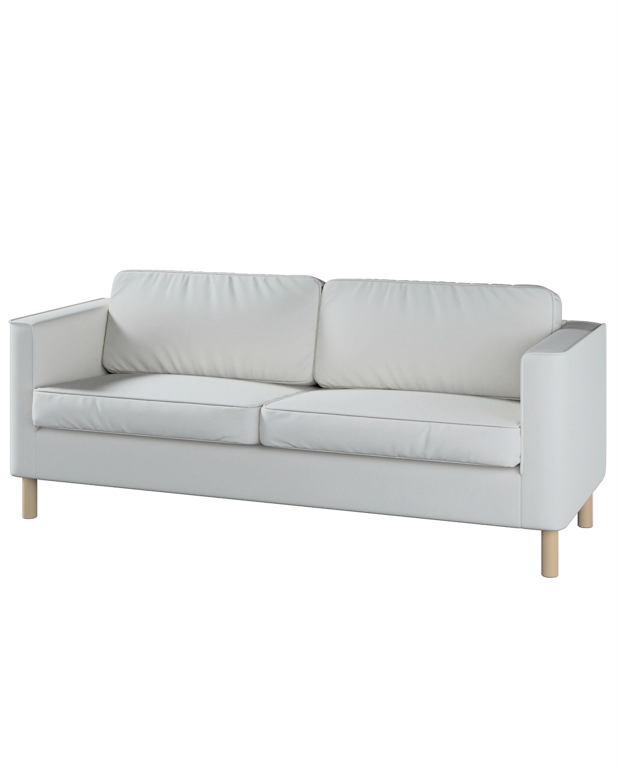 Bezug für Pärup 3-Sitzer Sofa Farbe grau Stoff strukturiert