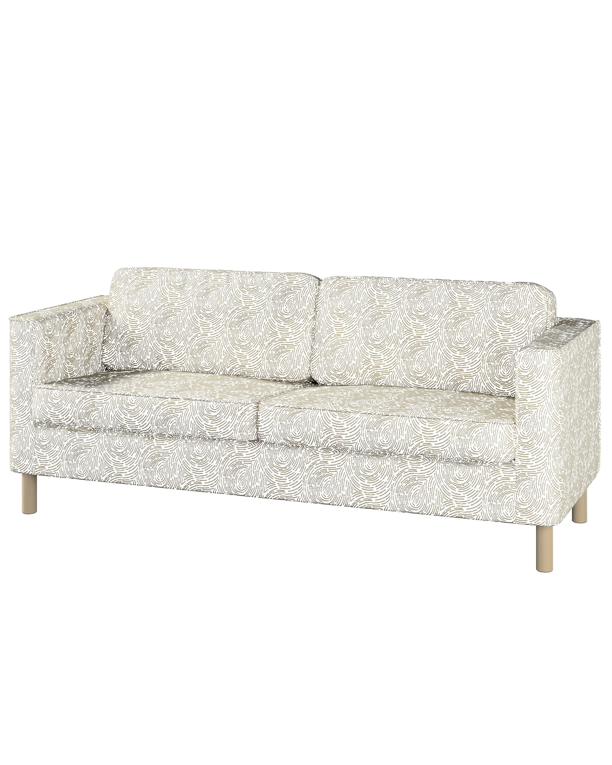 Bezug für Pärup 3-Sitzer Sofa Farbe beige Stoff glänzend, strukturiert, gemustert