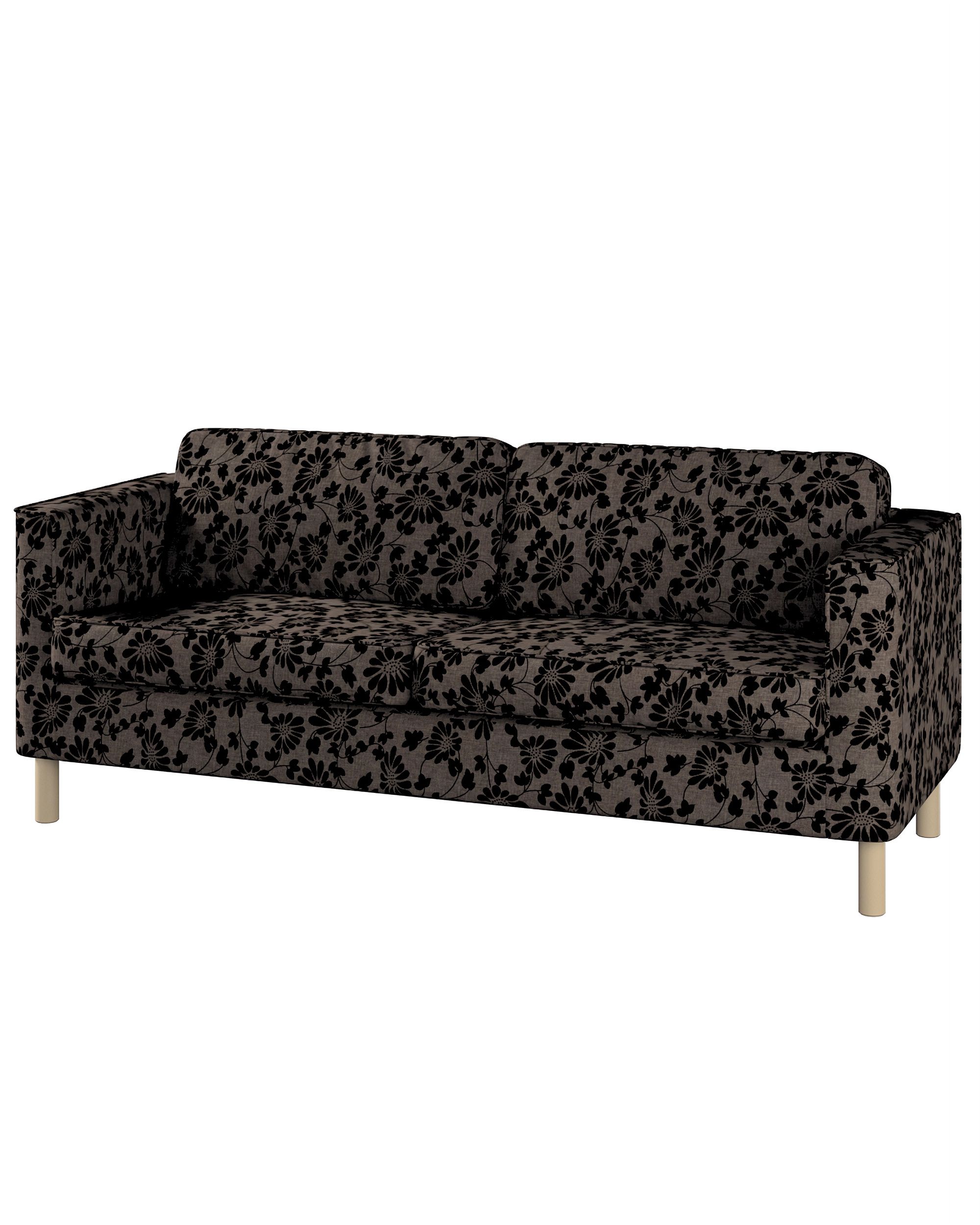 Bezug für Pärup 3-Sitzer Sofa Farbe braun Stoff strukturiert, gemustert