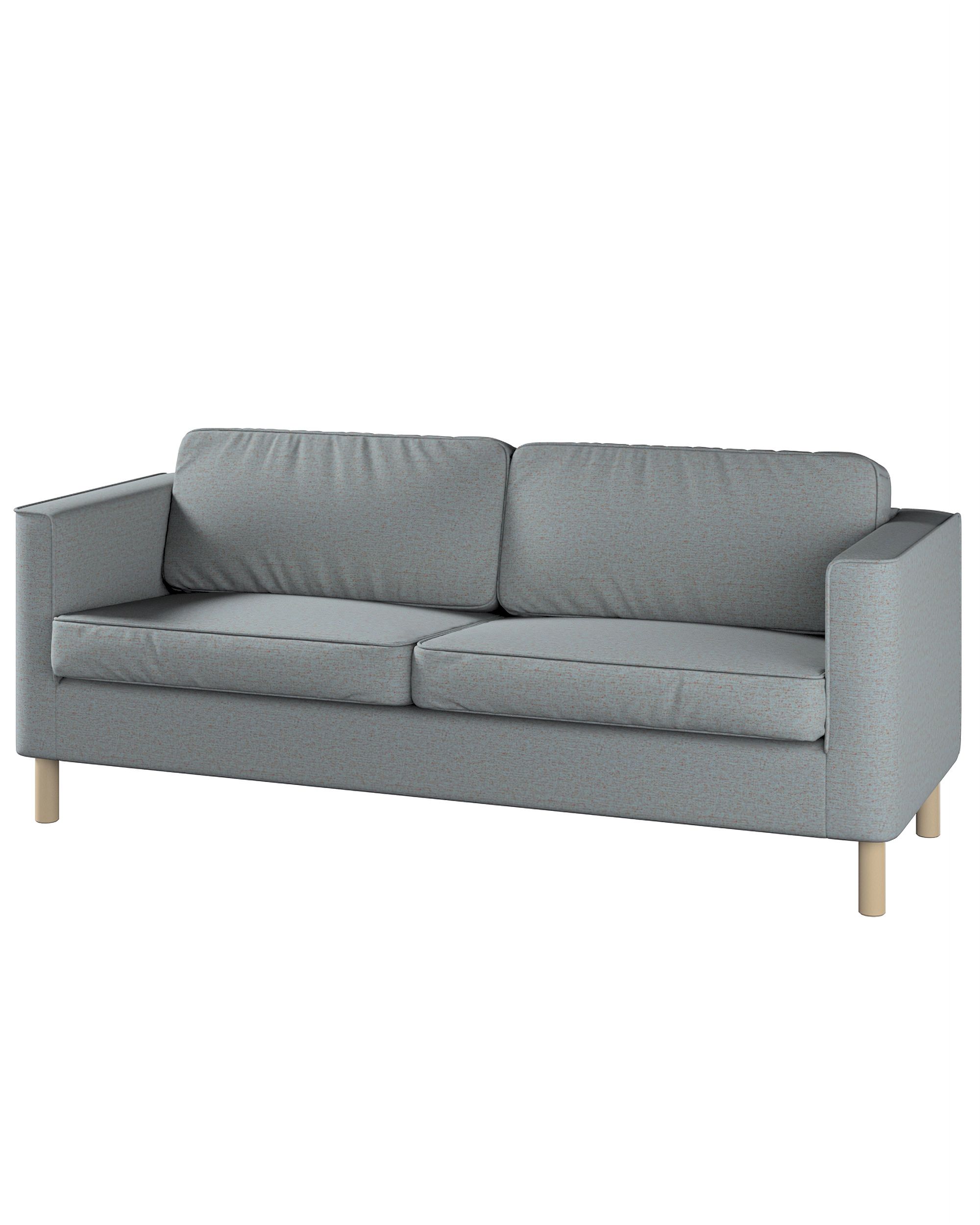 Bezug für Pärup 3-Sitzer Sofa Farbe blau Stoff strukturiert