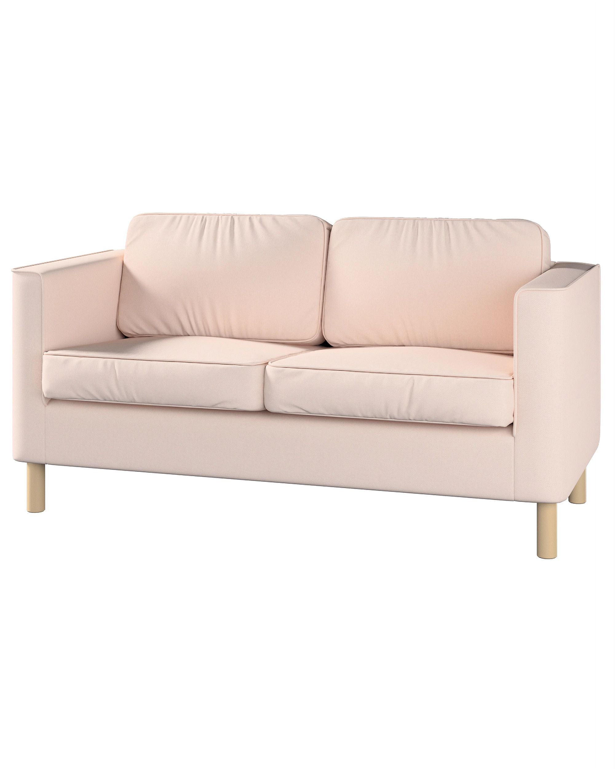 Bezug für Pärup 3-Sitzer Sofa Farbe rosa Stoff strukturiert