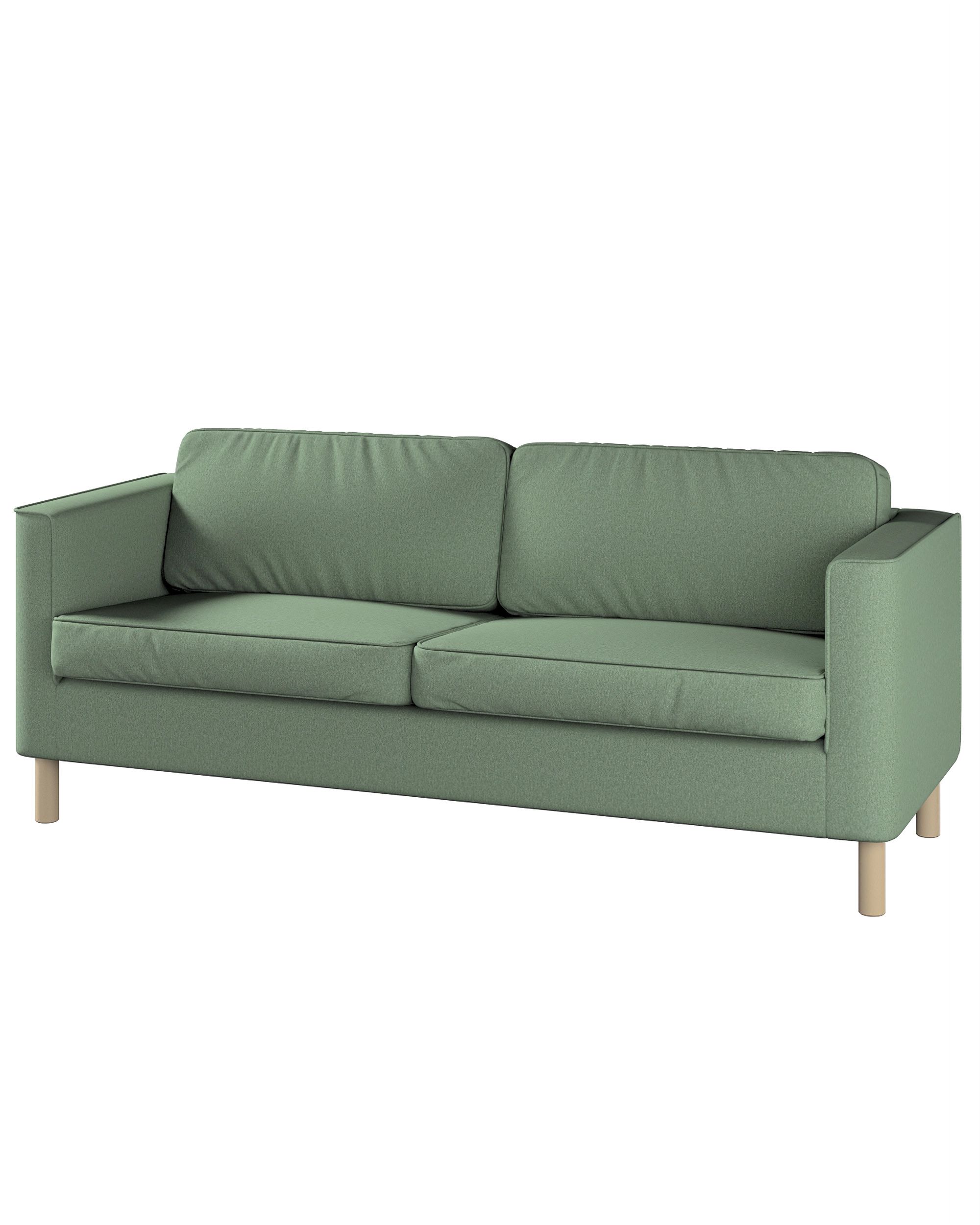 Bezug für Pärup 3-Sitzer Sofa Farbe grün Stoff strukturiert
