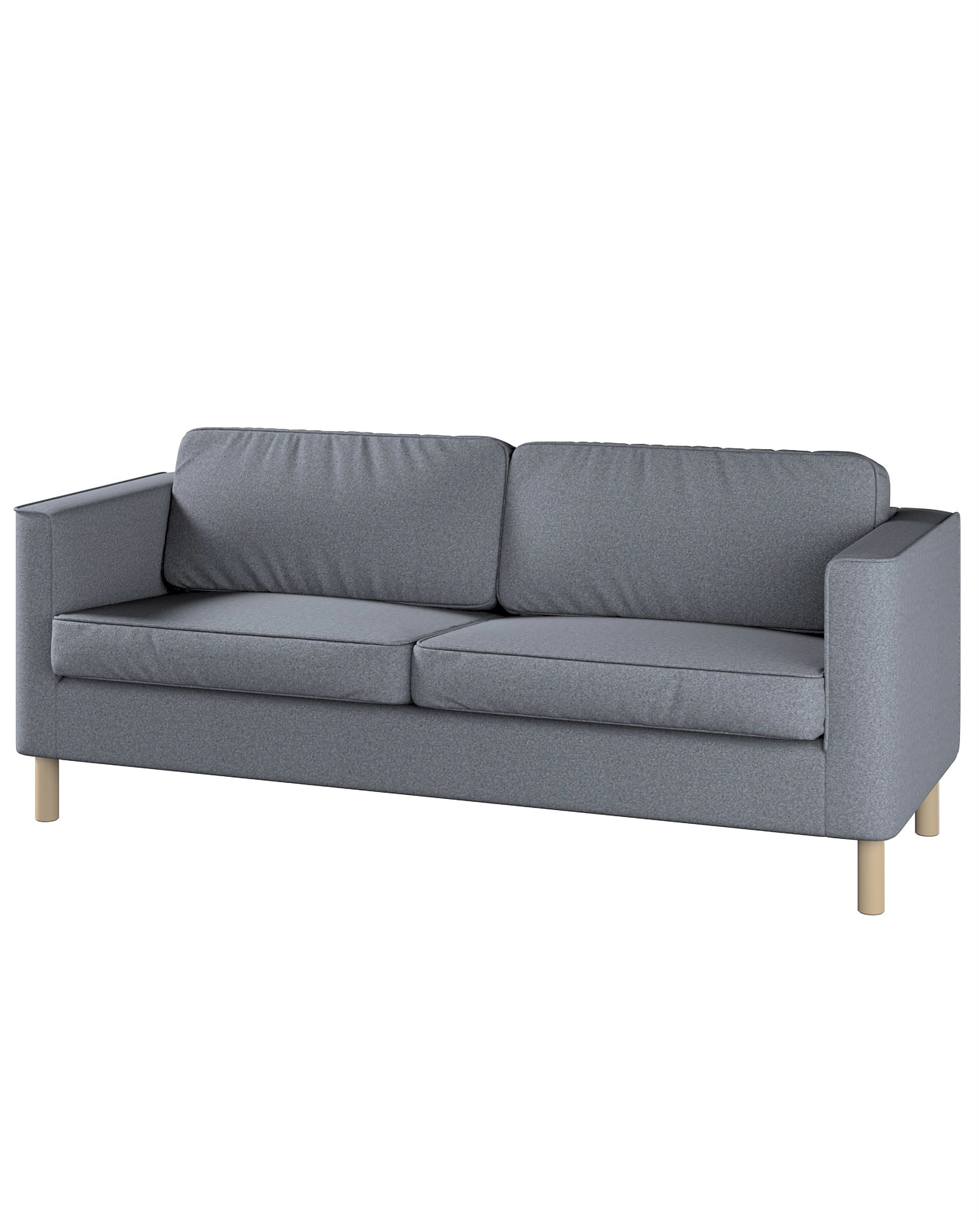 Bezug für Pärup 3-Sitzer Sofa Farbe grau Stoff strukturiert
