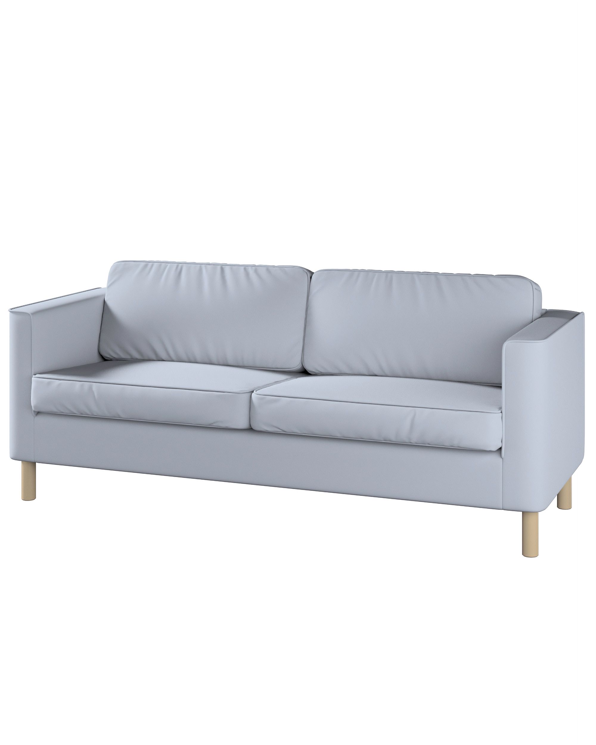Bezug für Pärup 3-Sitzer Sofa Farbe rosa Stoff strukturiert
