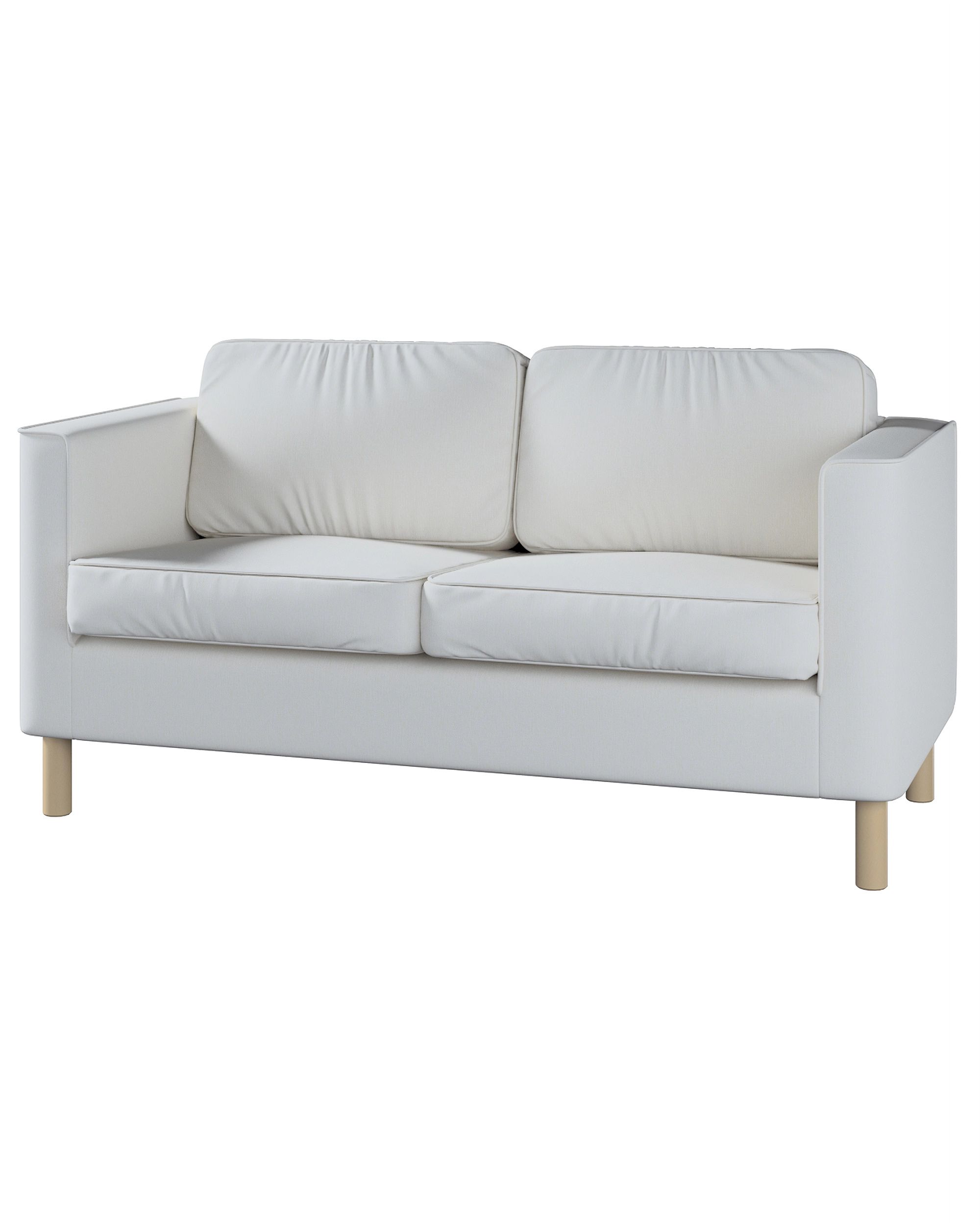 Bezug für Pärup 3-Sitzer Sofa Farbe creme Stoff strukturiert