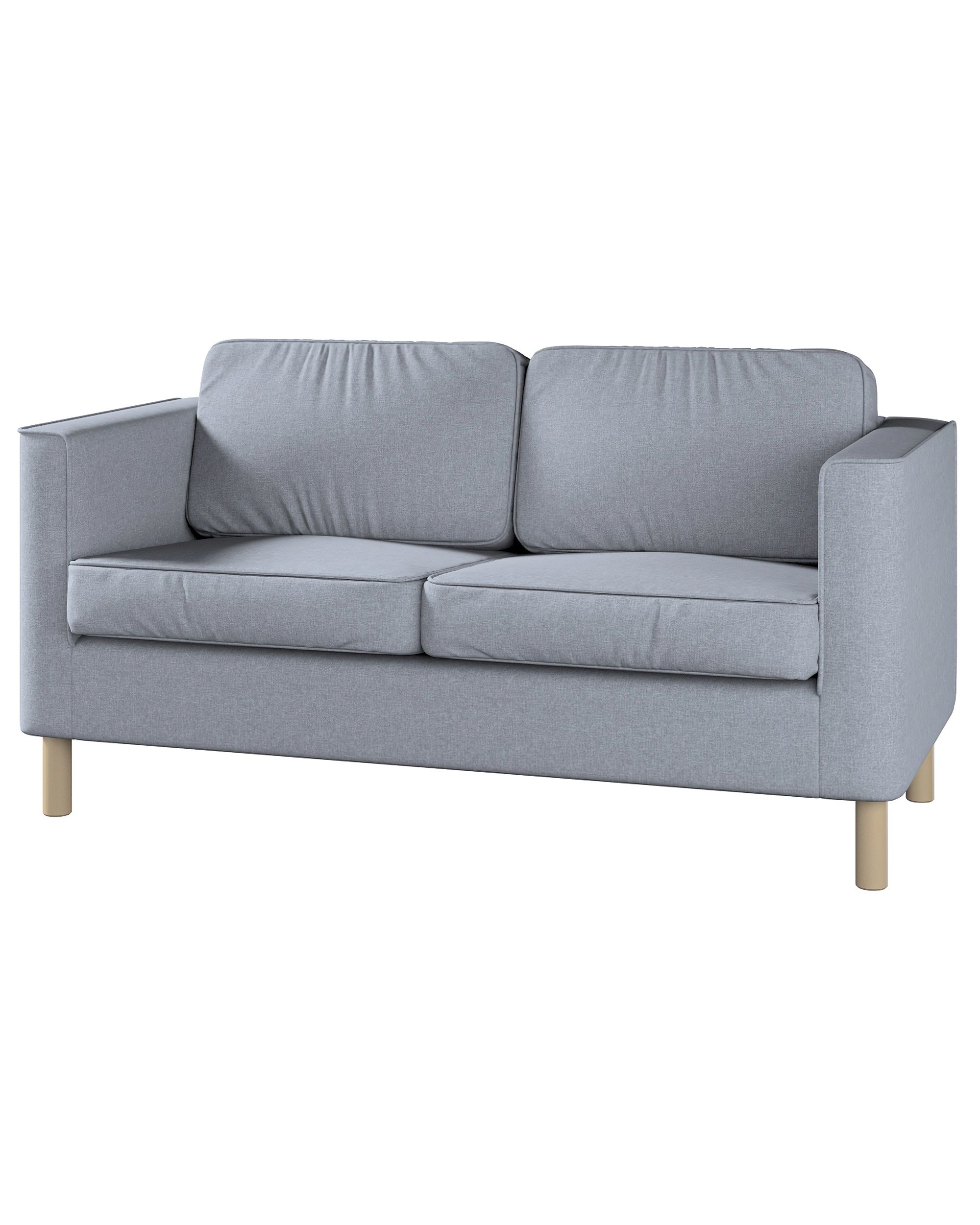 Bezug für Pärup 3-Sitzer Sofa Farbe grau Stoff strukturiert