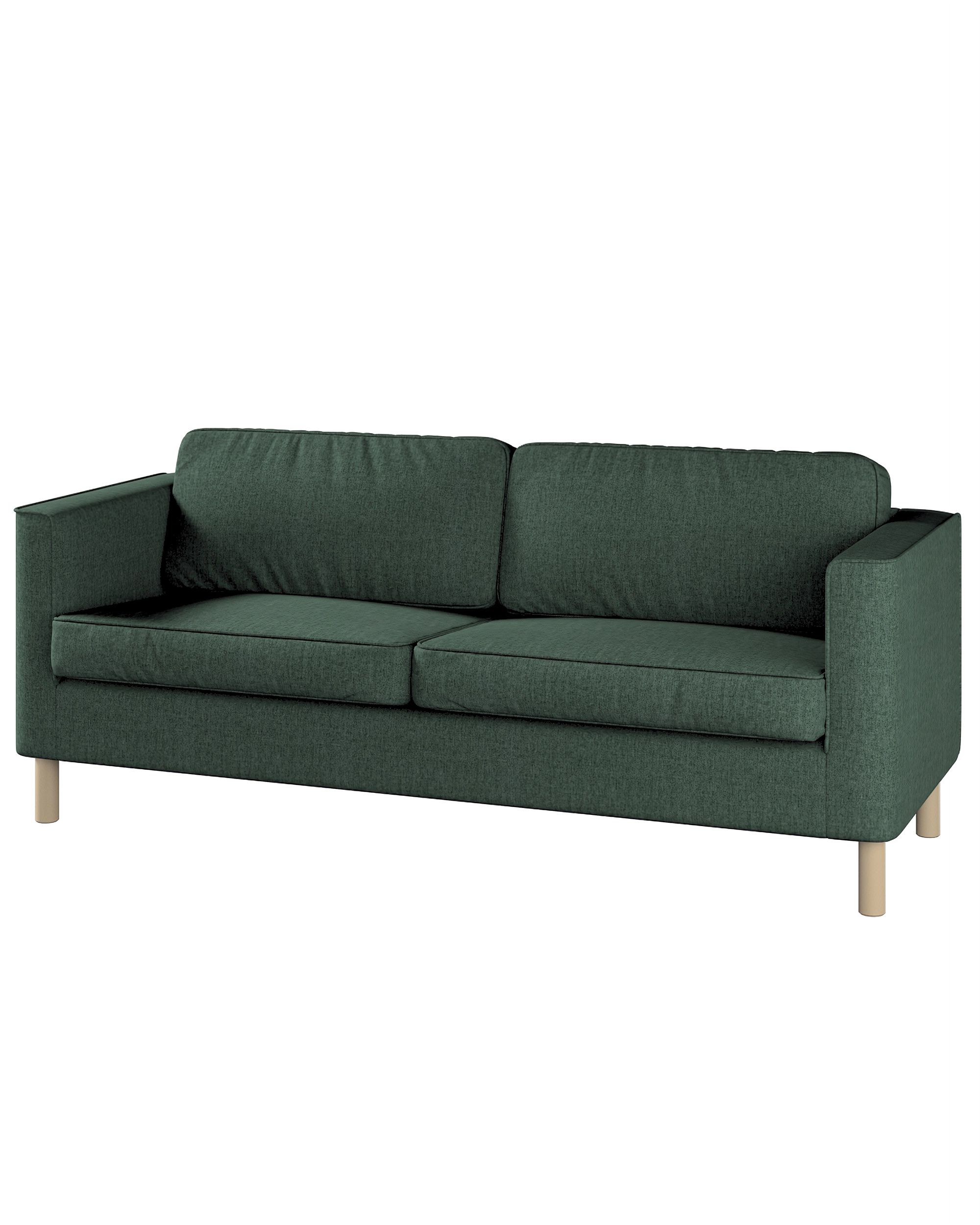 Bezug für Pärup 3-Sitzer Sofa Farbe grün Stoff strukturiert