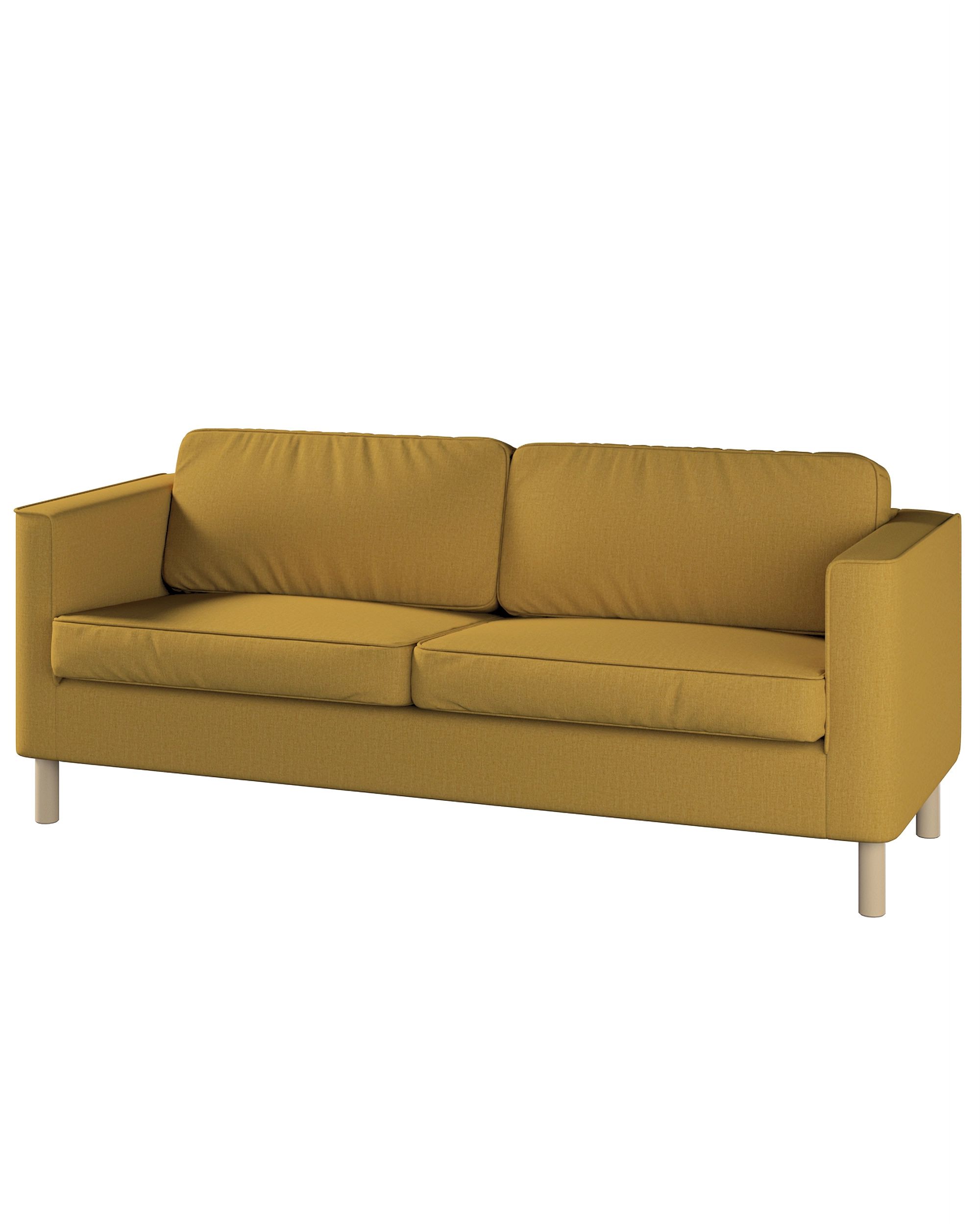 Bezug für Pärup 3-Sitzer Sofa Farbe gelb Stoff strukturiert