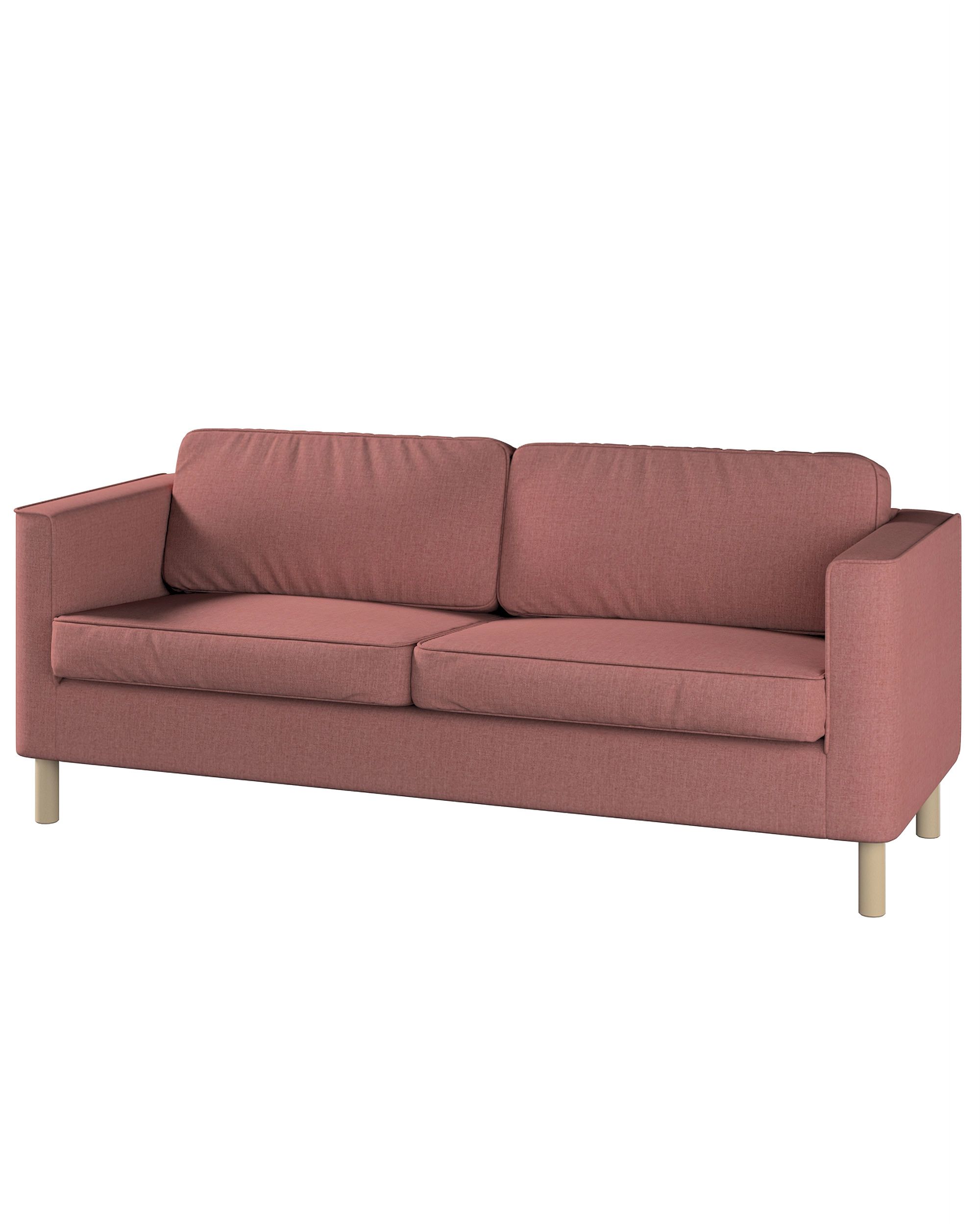 Bezug für Pärup 3-Sitzer Sofa Farbe braun Stoff strukturiert