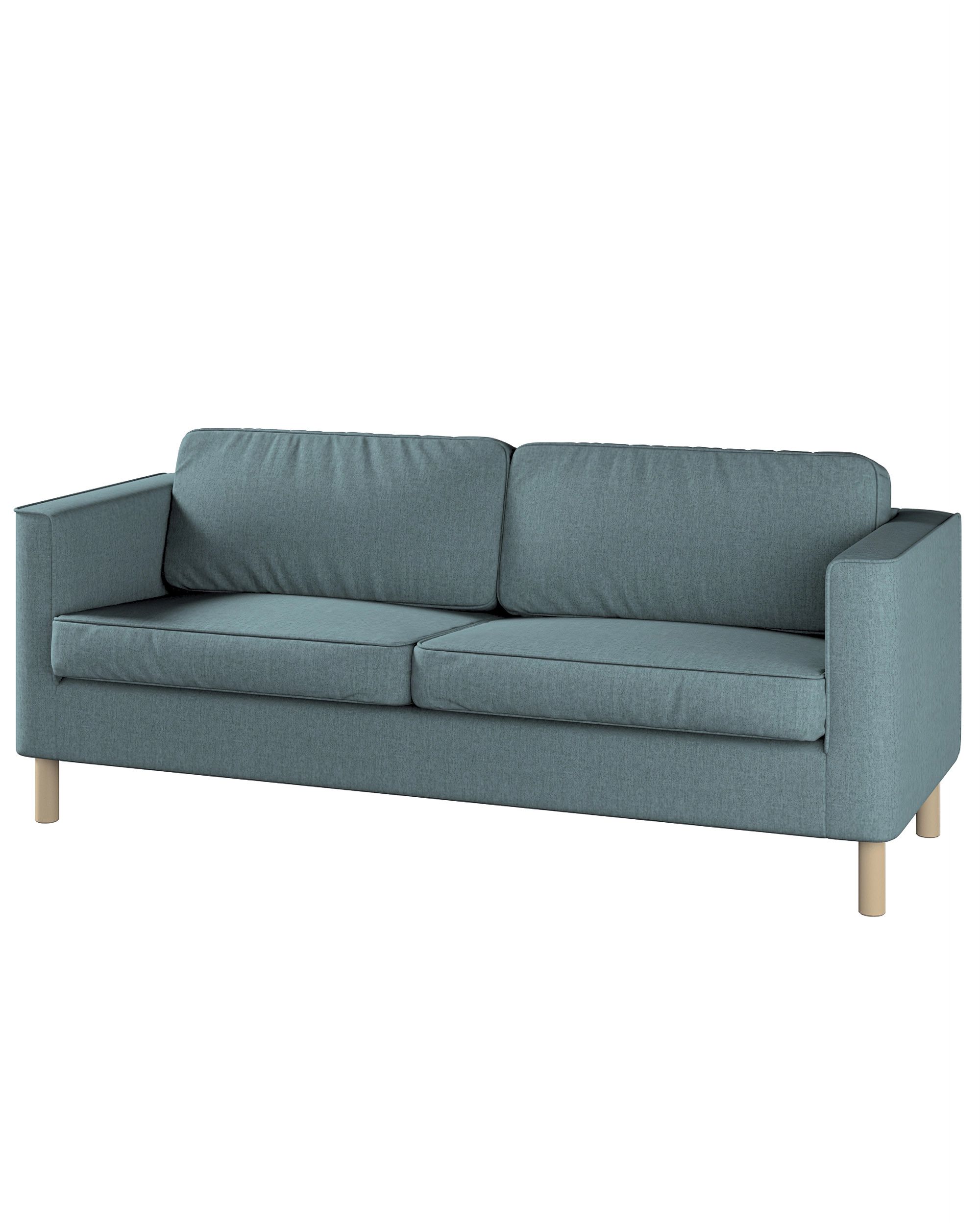Bezug für Pärup 3-Sitzer Sofa Farbe blau Stoff strukturiert