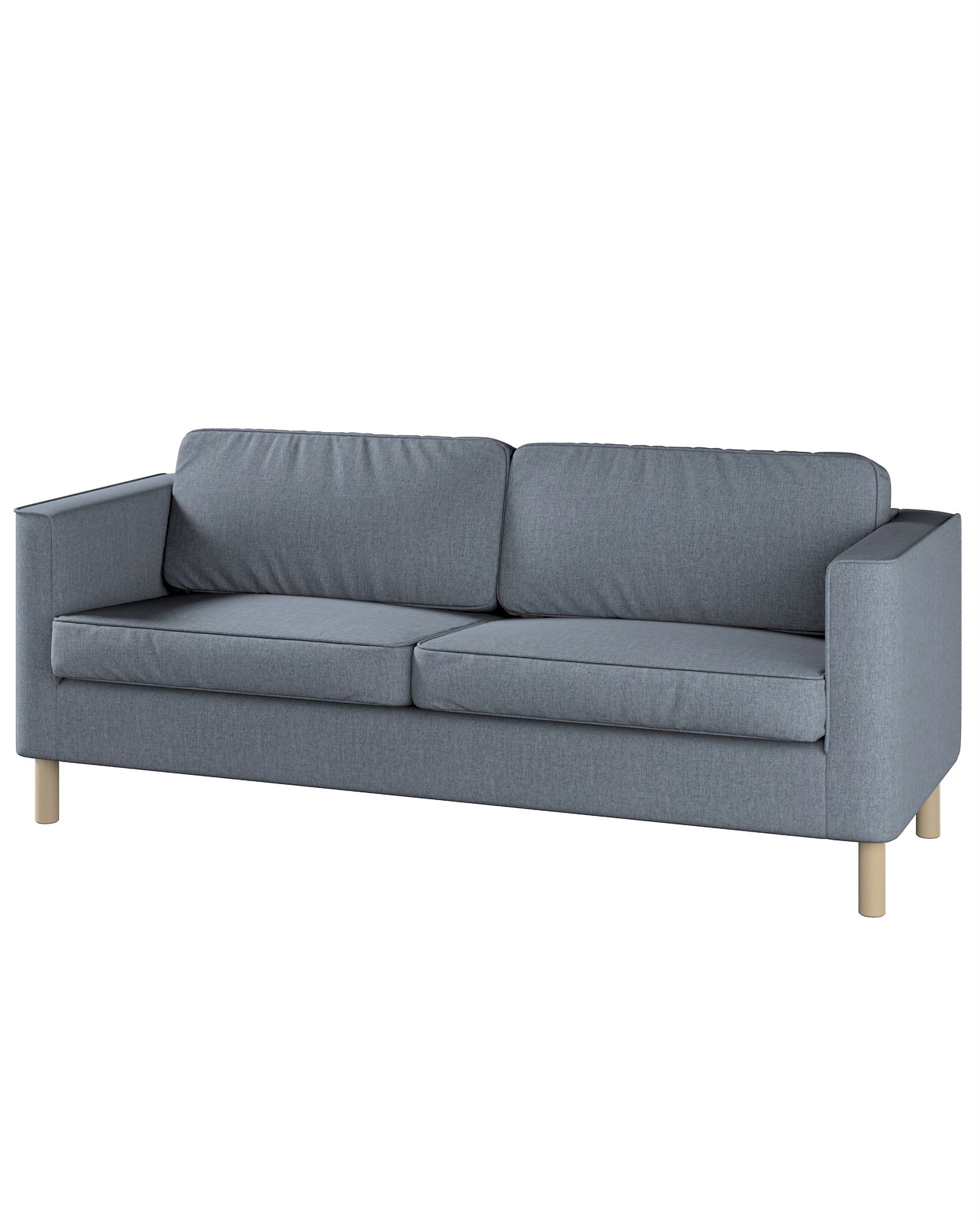 Bezug für Pärup 3-Sitzer Sofa Farbe grau Stoff strukturiert