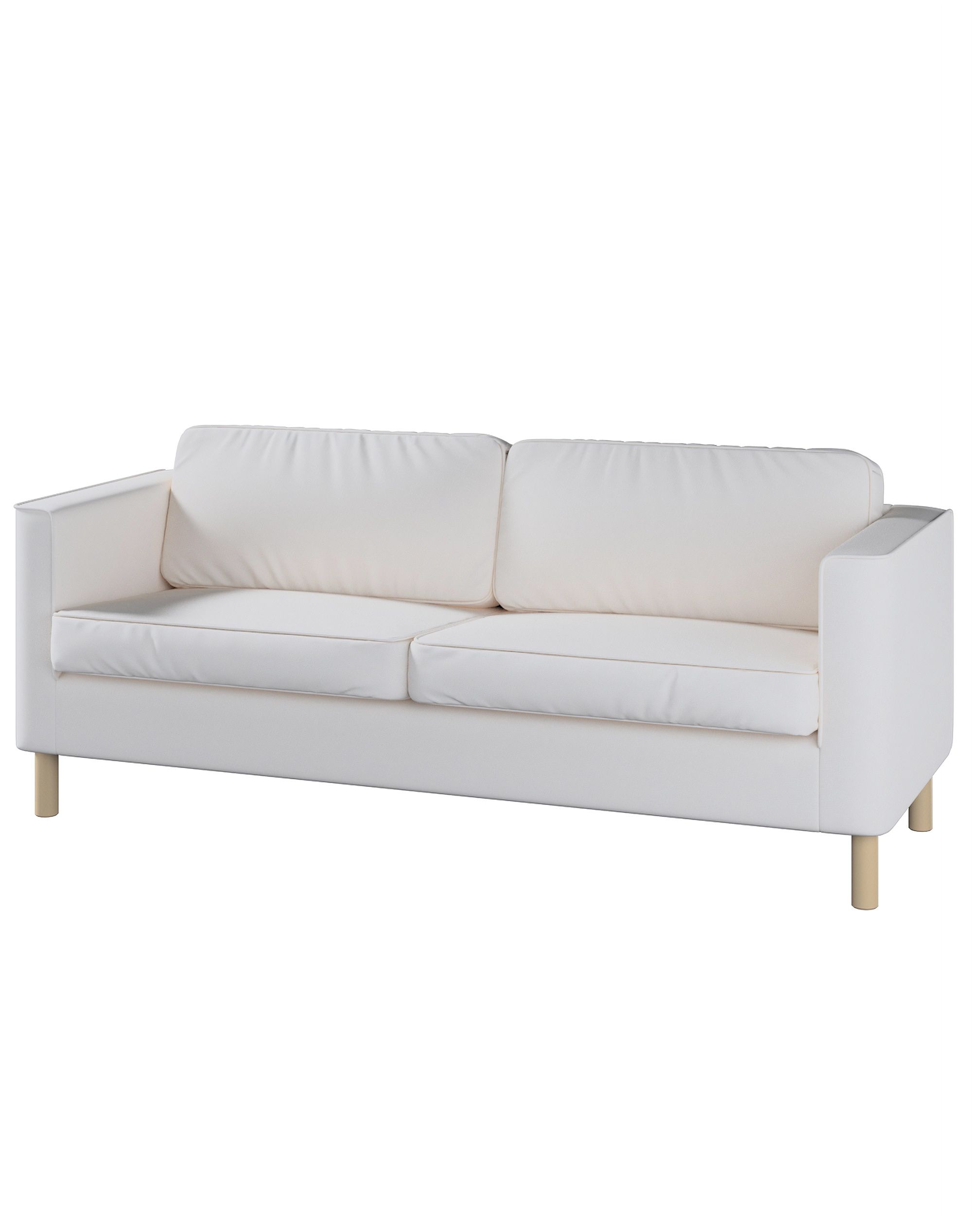 Bezug für Pärup 3-Sitzer Sofa Farbe beige Stoff strukturiert