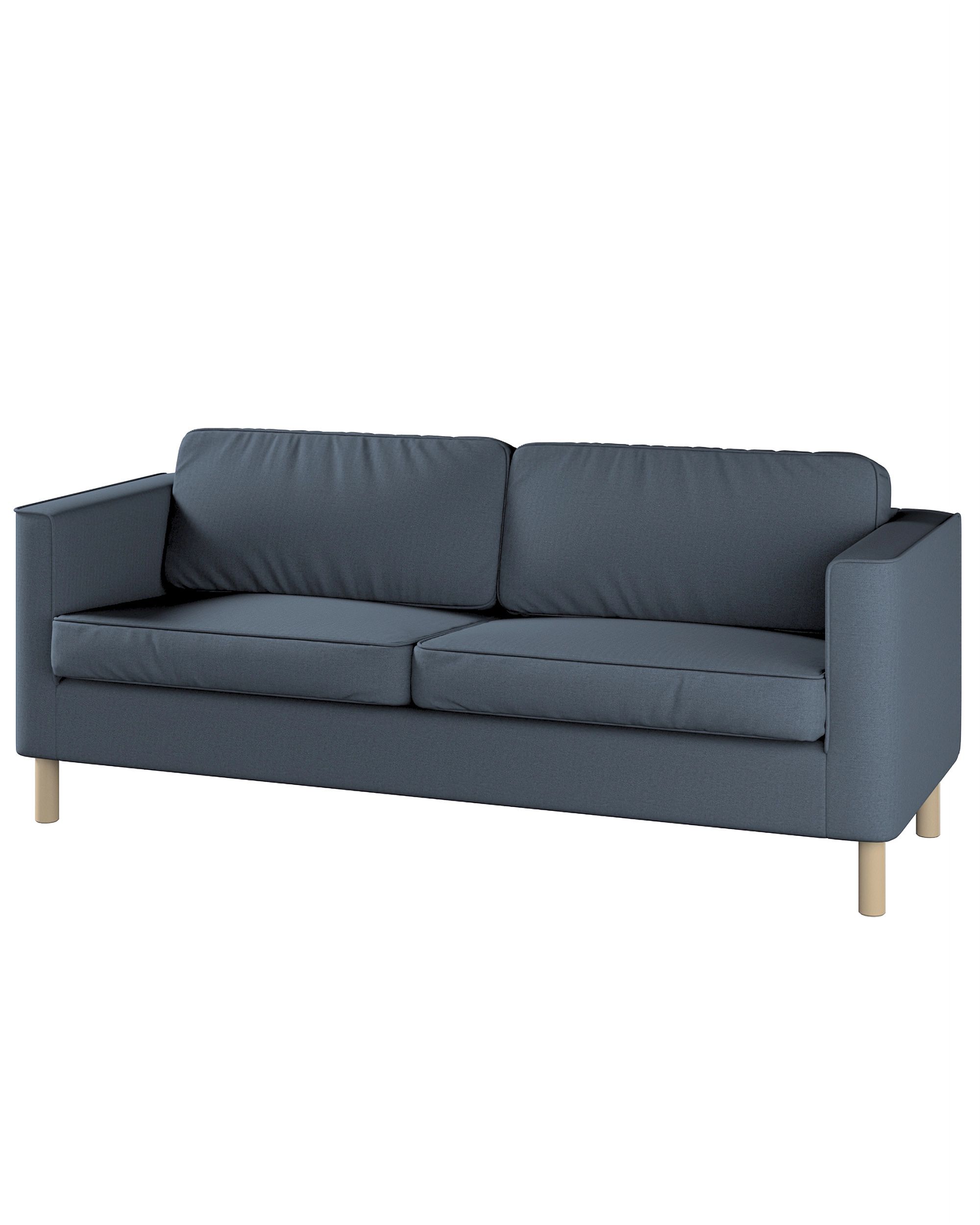 Bezug für Pärup 3-Sitzer Sofa Farbe blau Stoff strukturiert