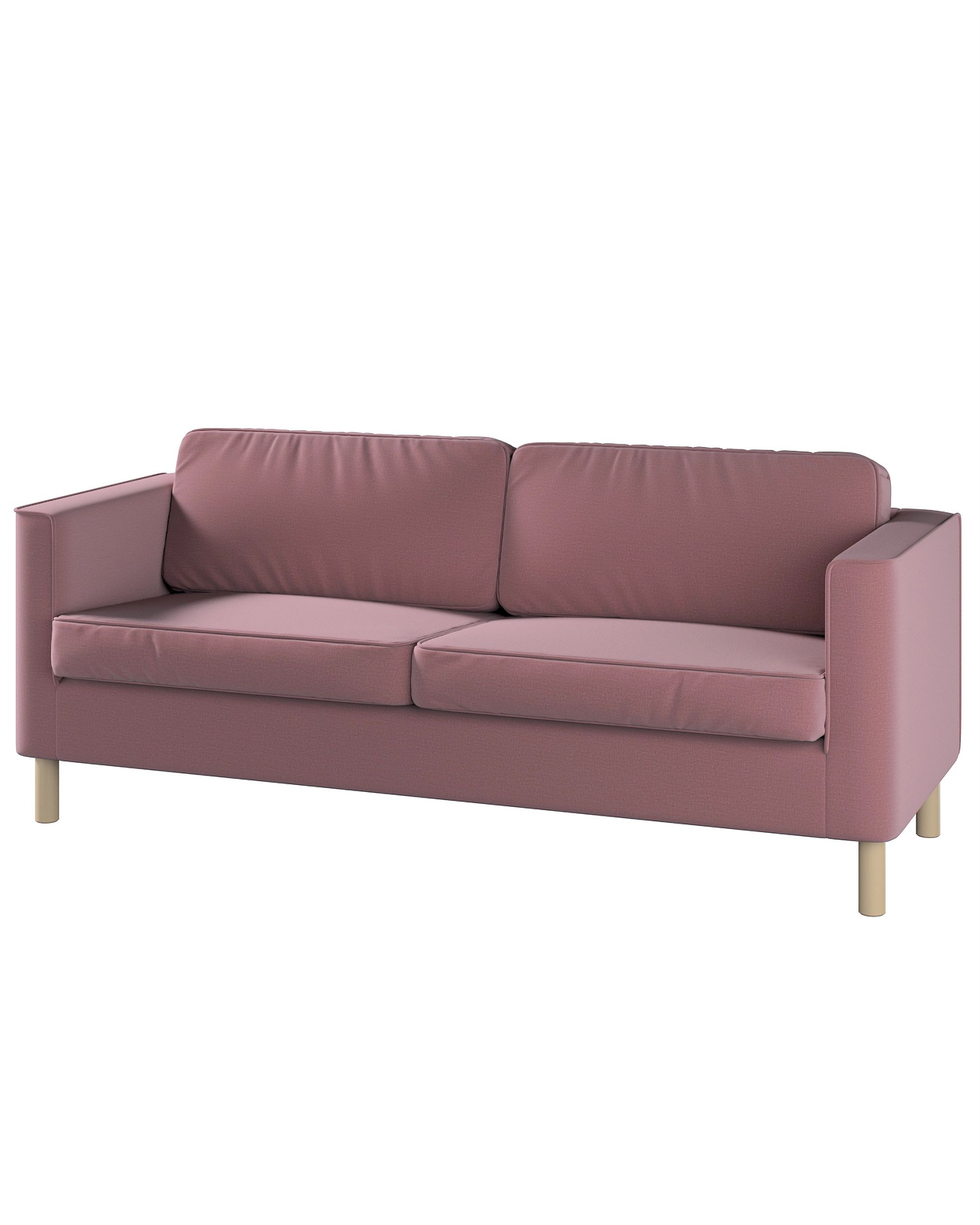Bezug für Pärup 3-Sitzer Sofa Farbe violett Stoff samt
