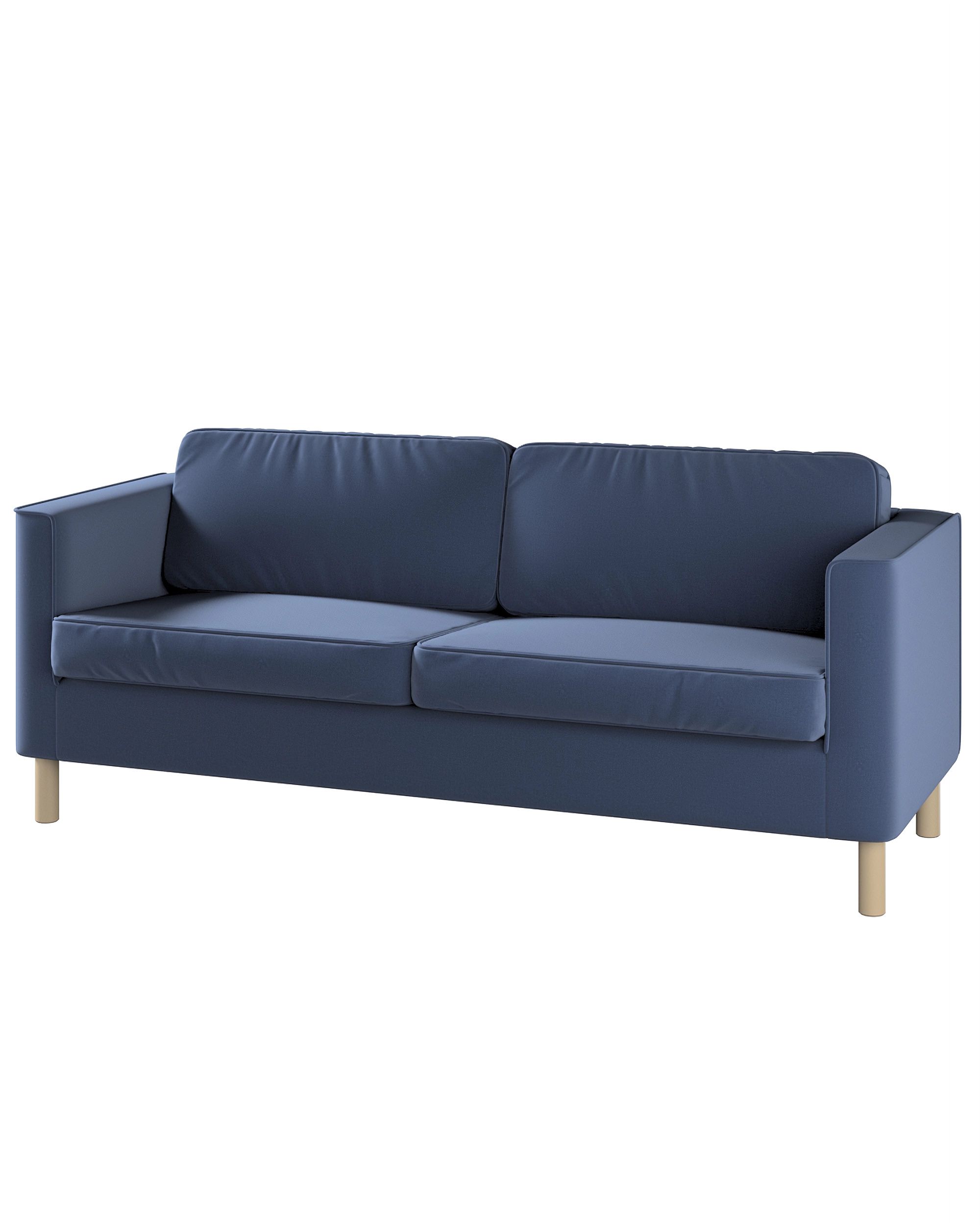 Bezug für Pärup 3-Sitzer Sofa Farbe dunkelblau Stoff samt