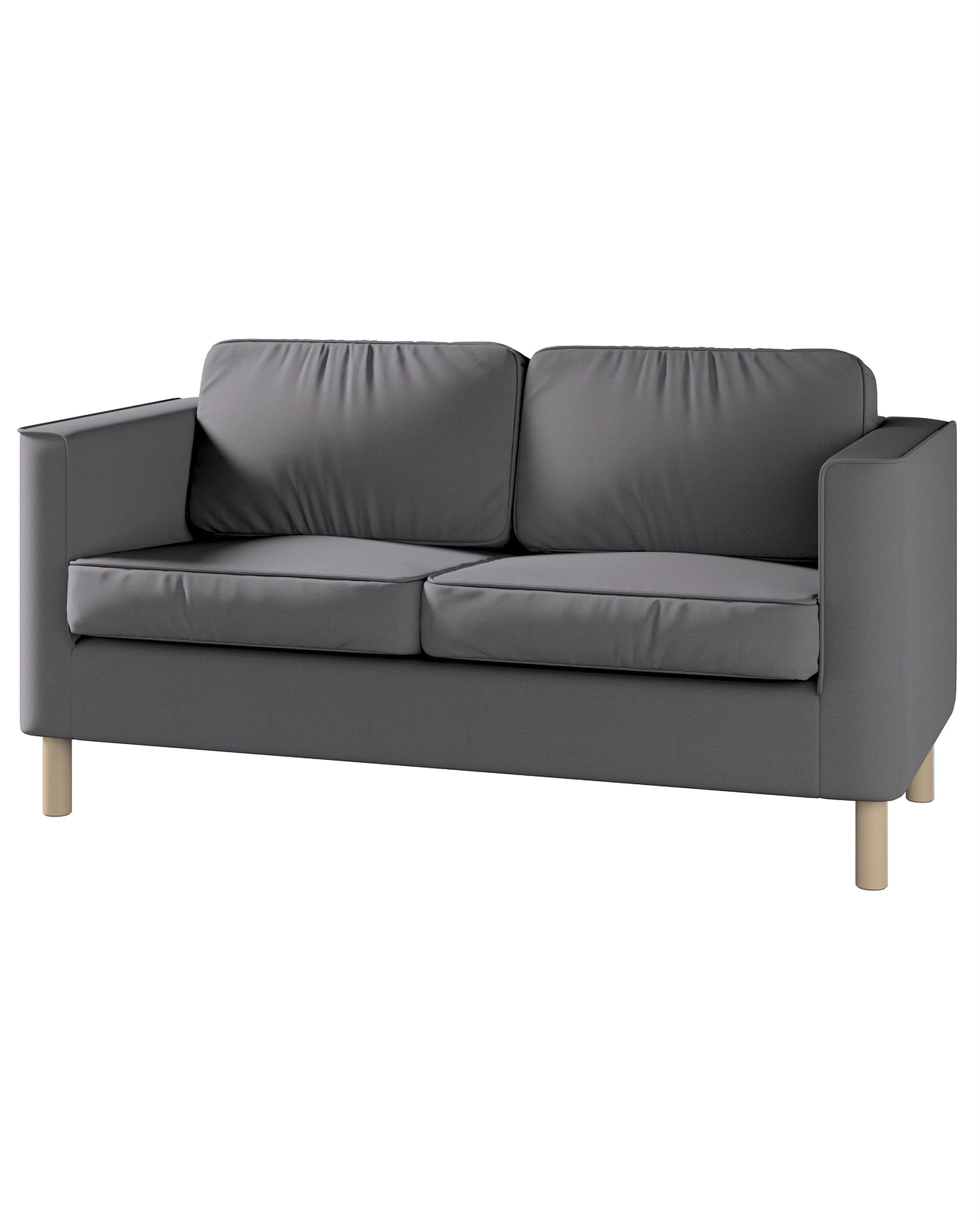 Bezug für Pärup 3-Sitzer Sofa Farbe braun Stoff samt