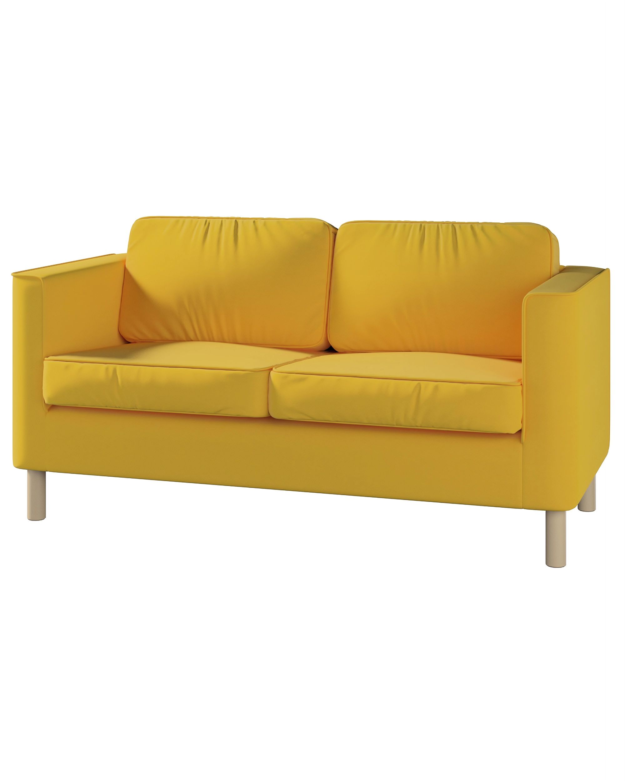 Bezug für Pärup 3-Sitzer Sofa Farbe gelb Stoff samt