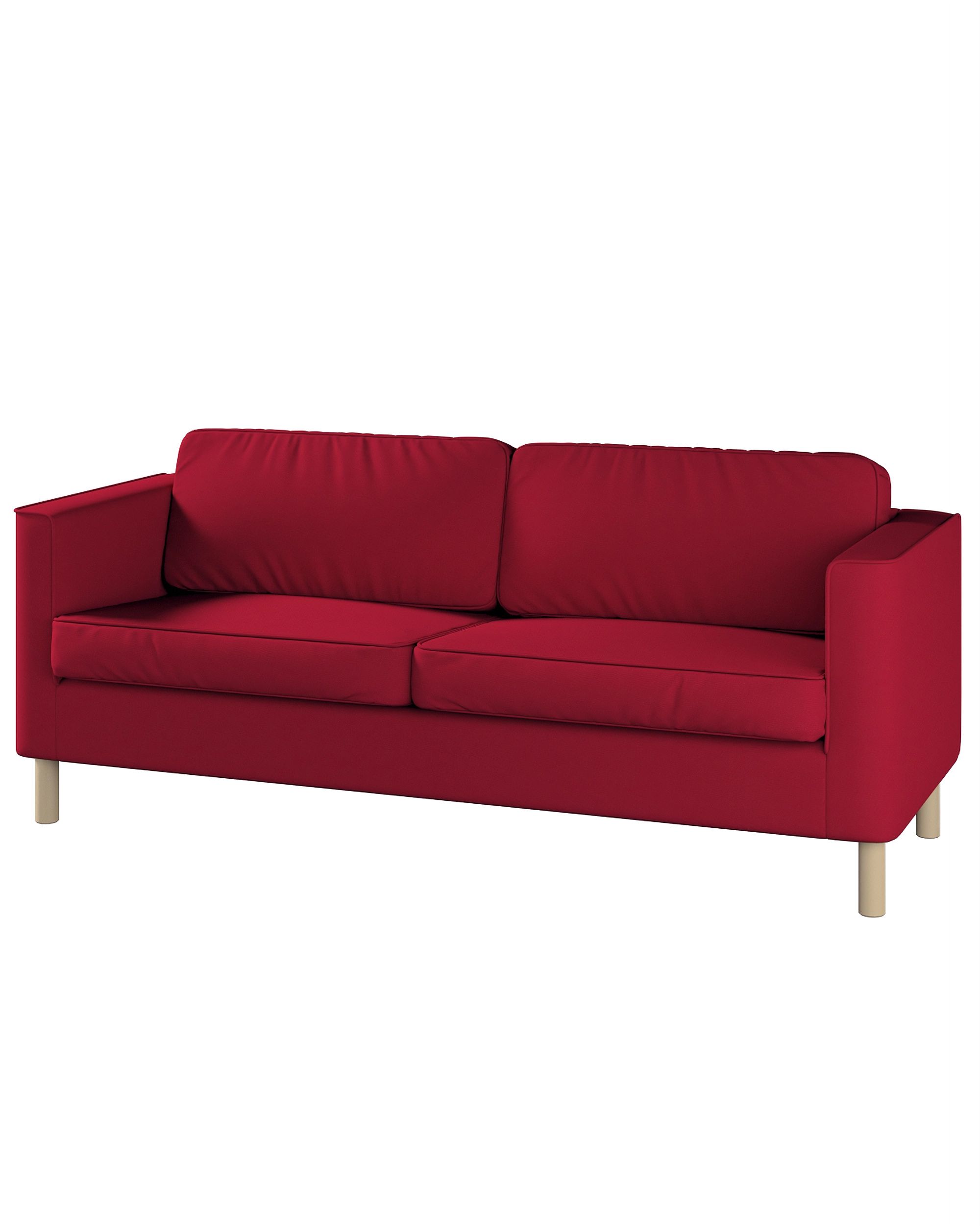 Bezug für Pärup 3-Sitzer Sofa Farbe rot Stoff strukturiert