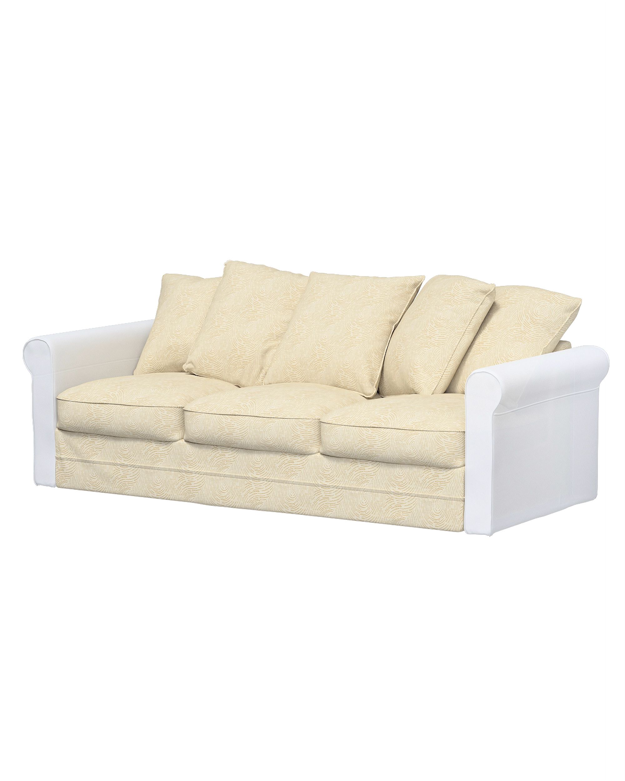 Bezug für Grönlid 3-Sitzer Sofaelement nicht ausklappbar Farbe beige Stoff glänzend, strukturiert, gemustert