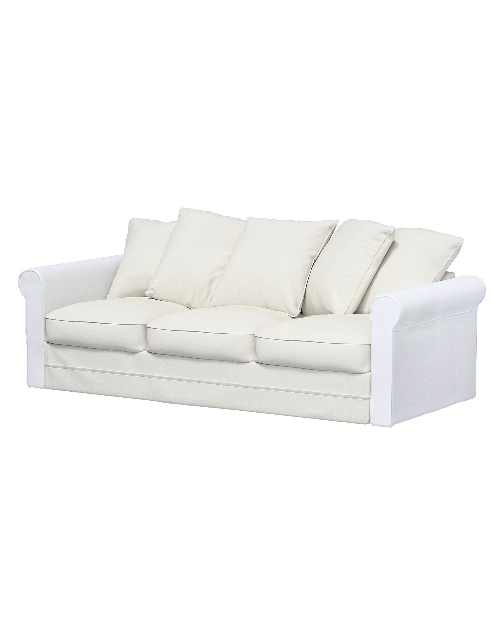 Bezug für Grönlid 3-Sitzer Sofaelement nicht ausklappbar Farbe grau Stoff glänzend, strukturiert, samt