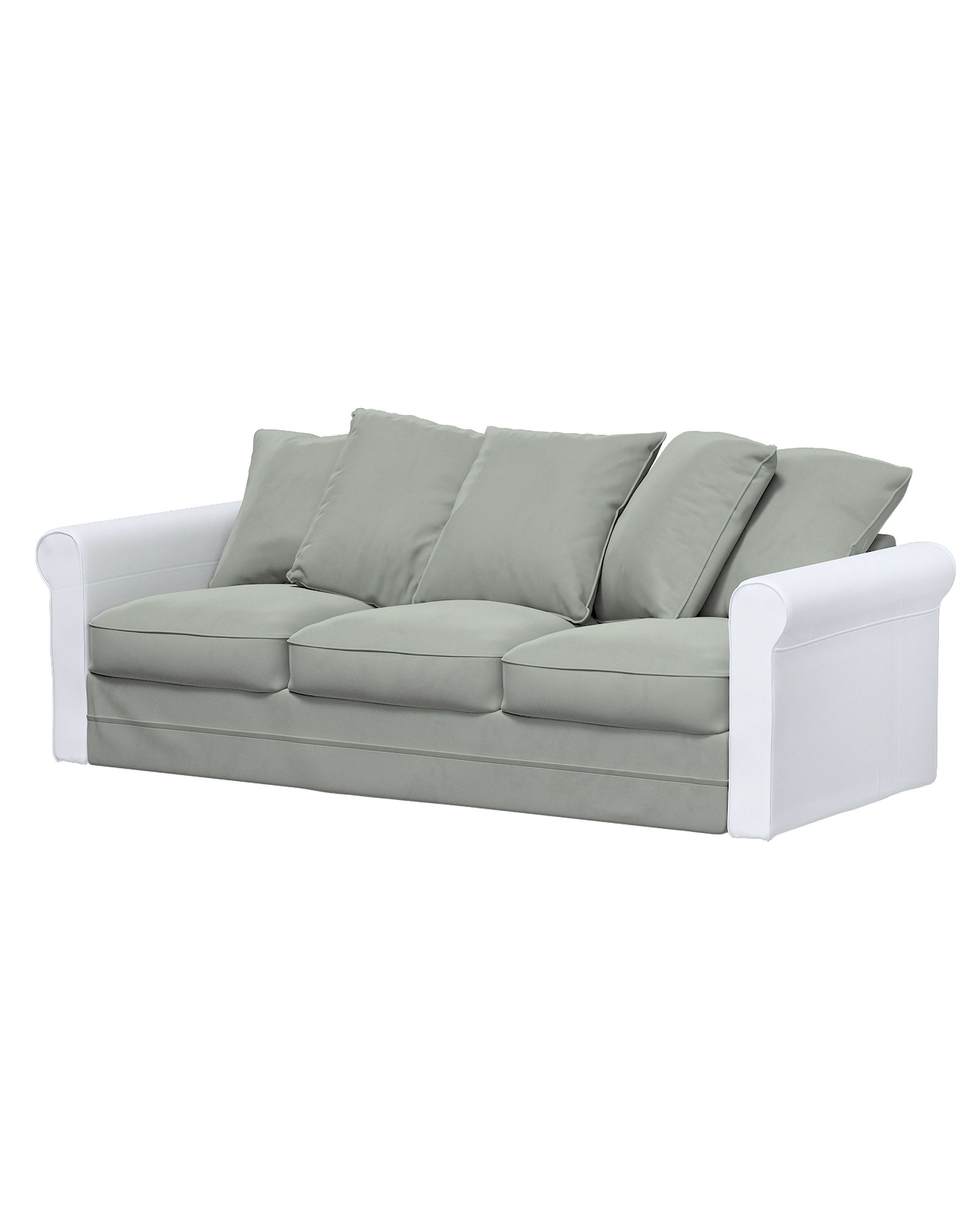 Bezug für Grönlid 3-Sitzer Sofaelement nicht ausklappbar Farbe grau Stoff glänzend, samt