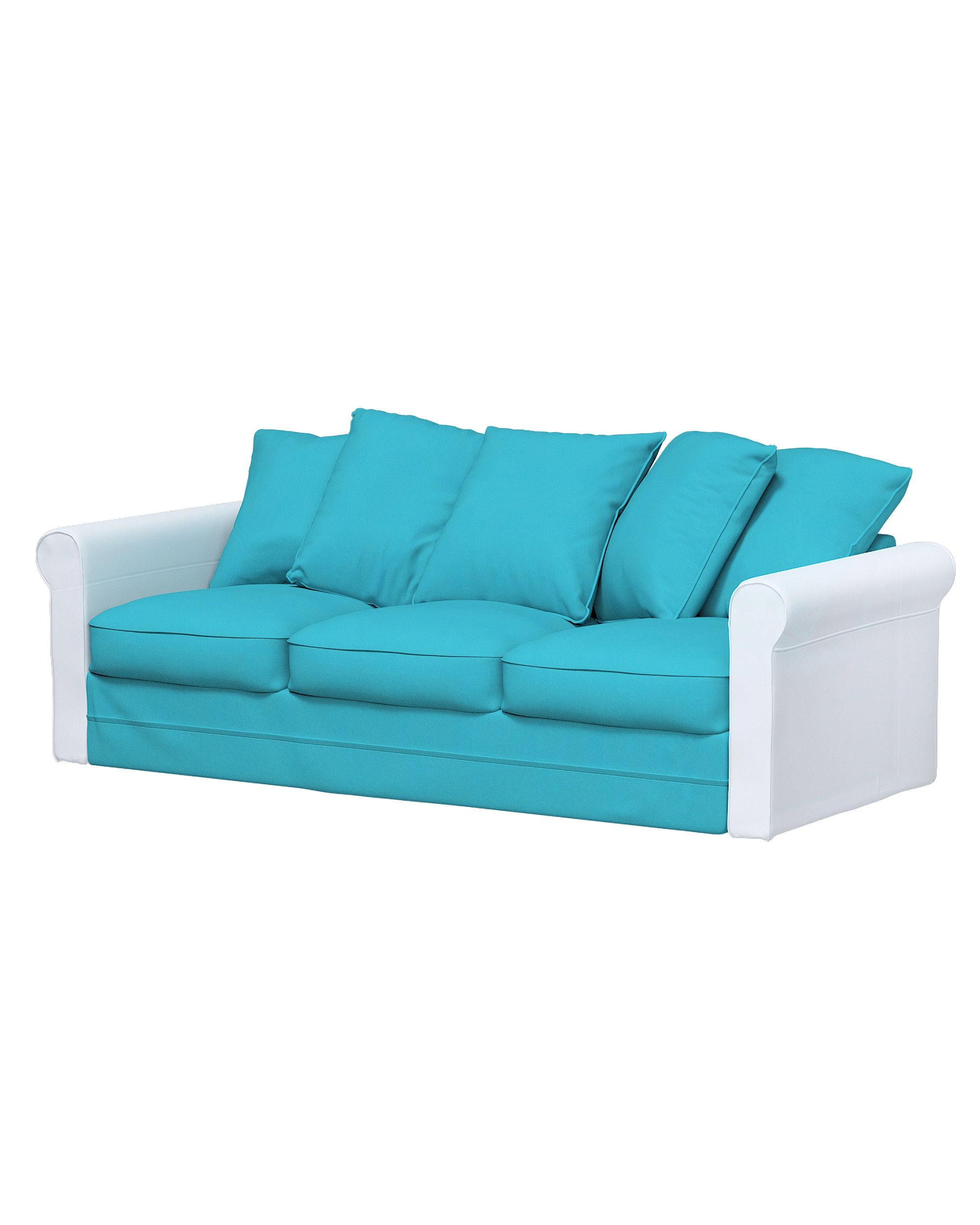 Bezug für Grönlid 3-Sitzer Sofaelement nicht ausklappbar Farbe blau Stoff strukturiert