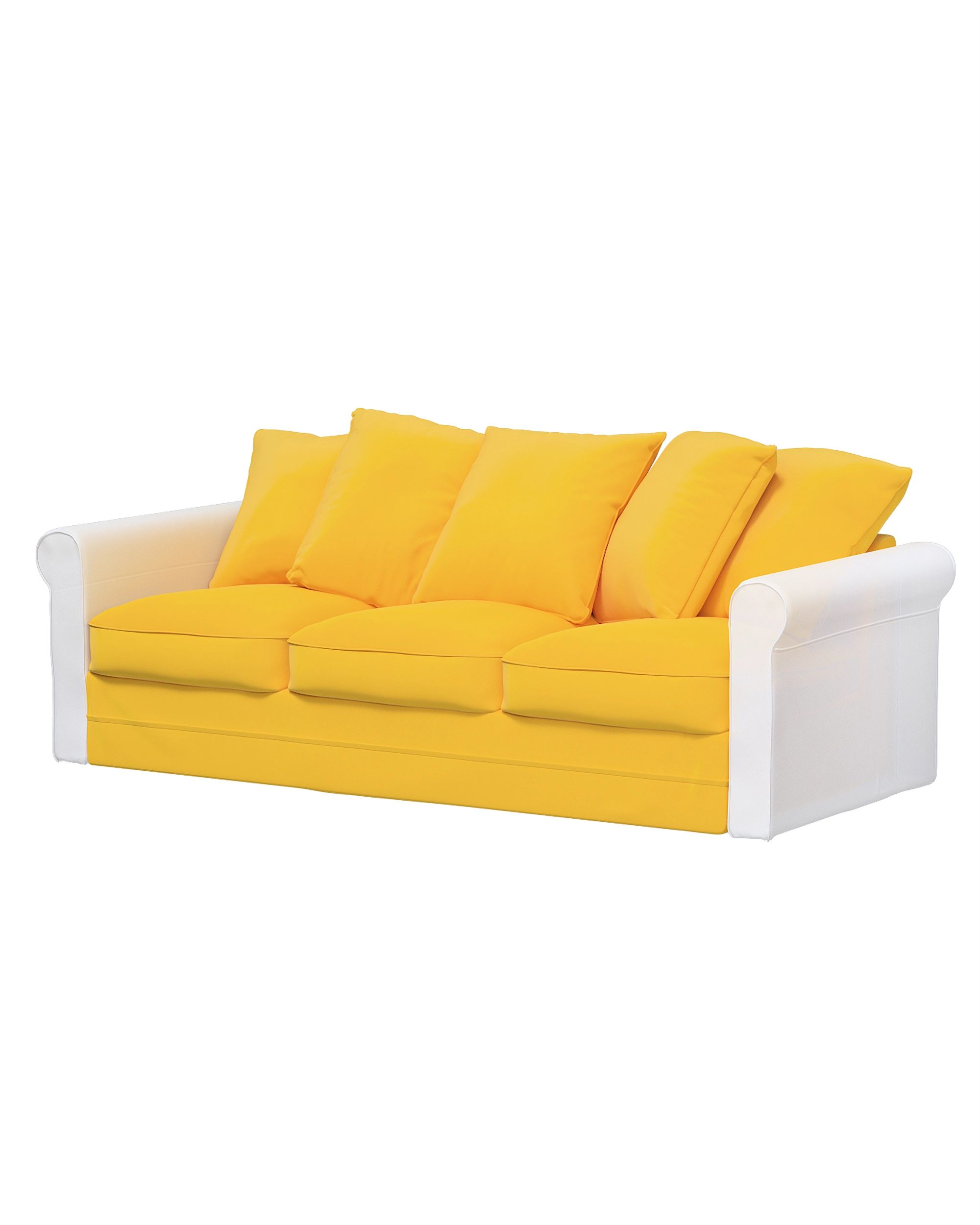 Bezug für Grönlid 3-Sitzer Sofaelement nicht ausklappbar Farbe gelb Stoff samt