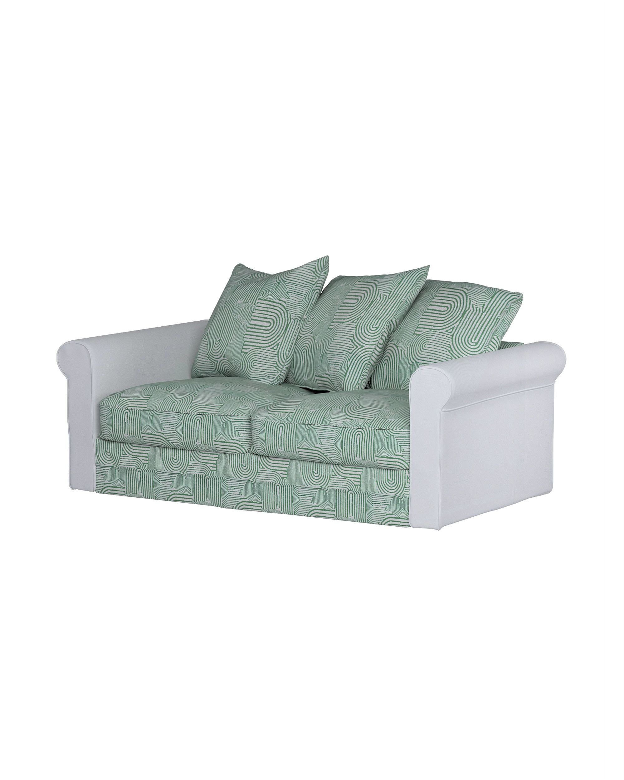 Bezug für Grönlid 2-Sitzer Sofaelement Farbe grün Stoff strukturiert, gemustert