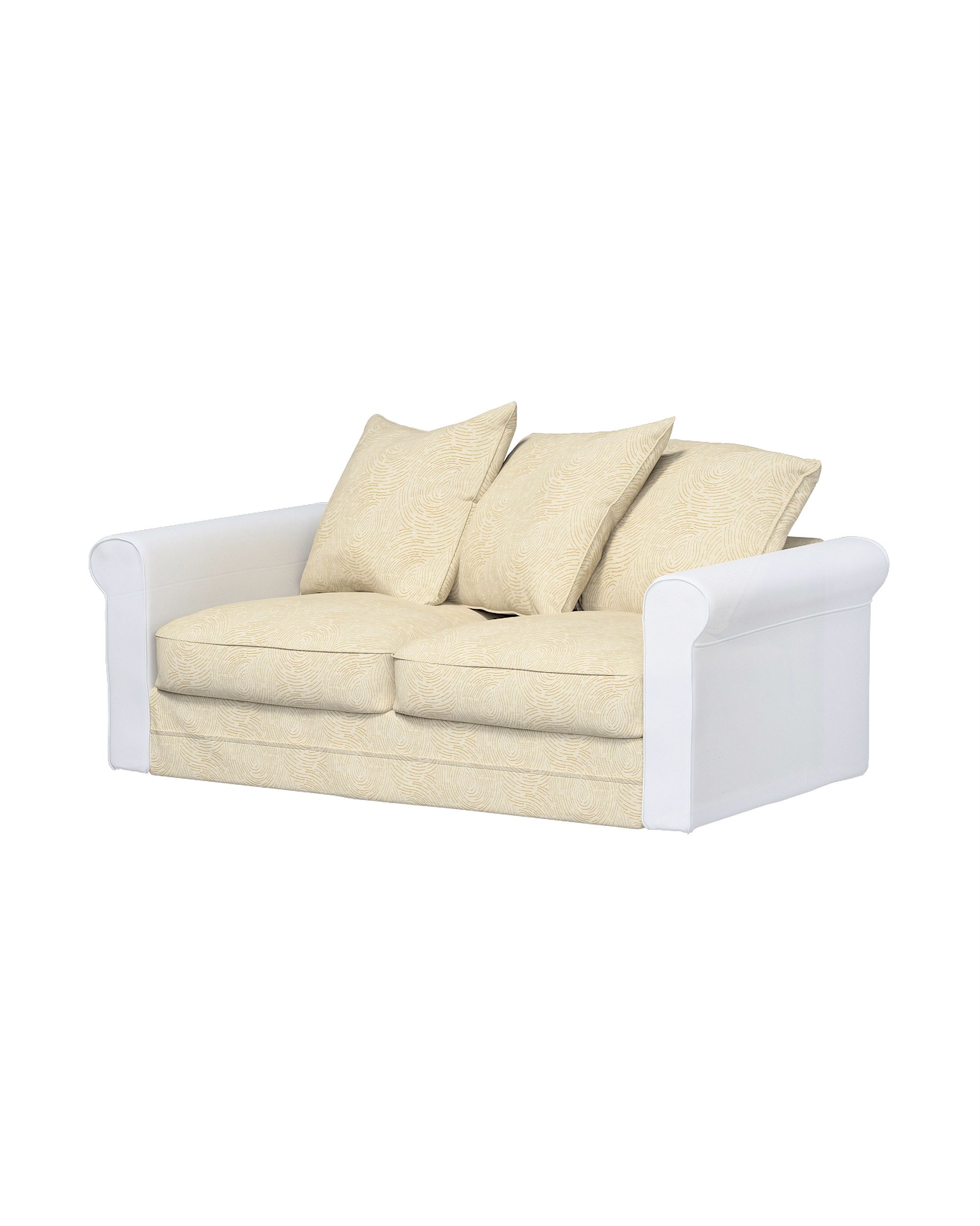 Bezug für Grönlid 2-Sitzer Sofaelement Farbe beige Stoff glänzend, strukturiert, gemustert